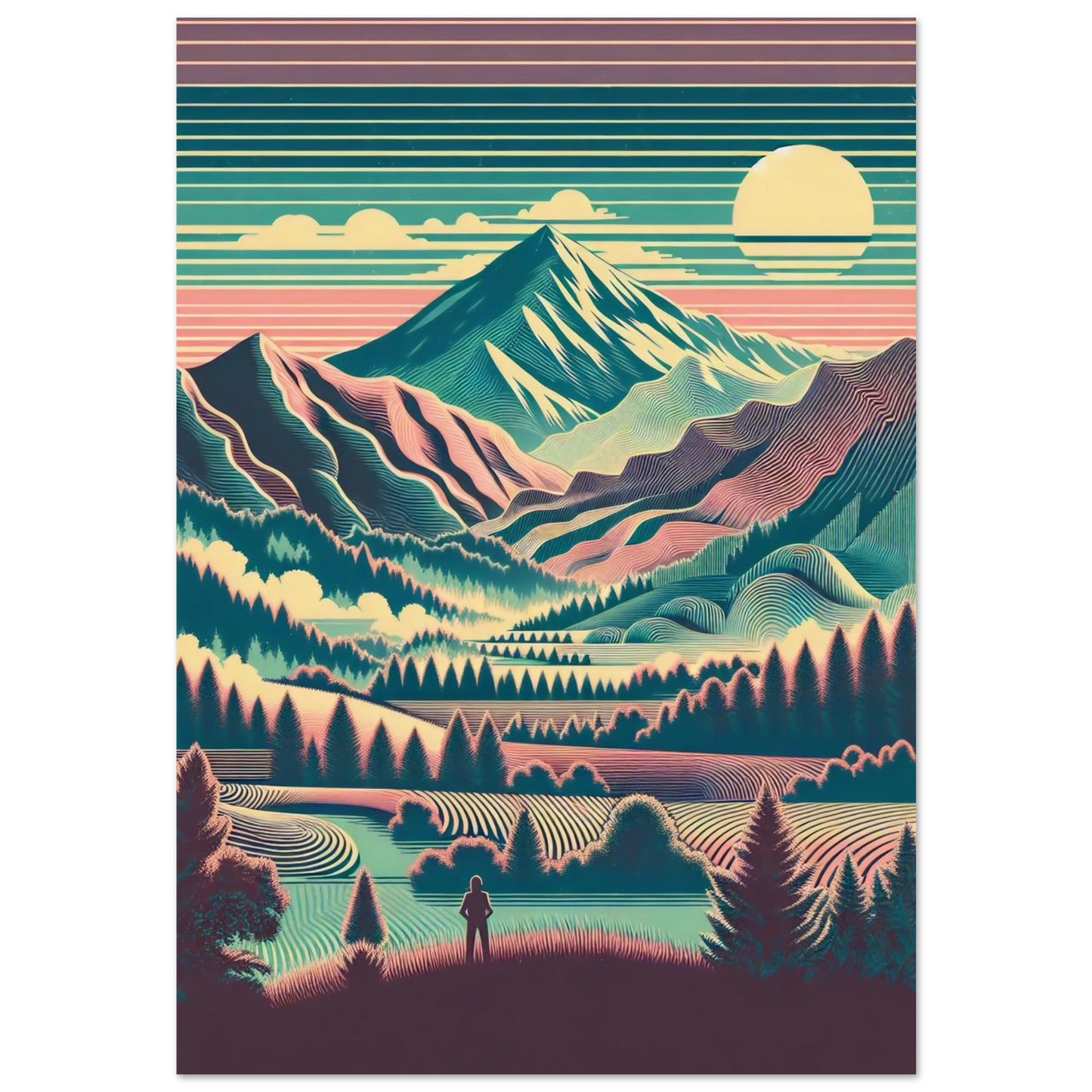Affiche Émerveillement Vintage
