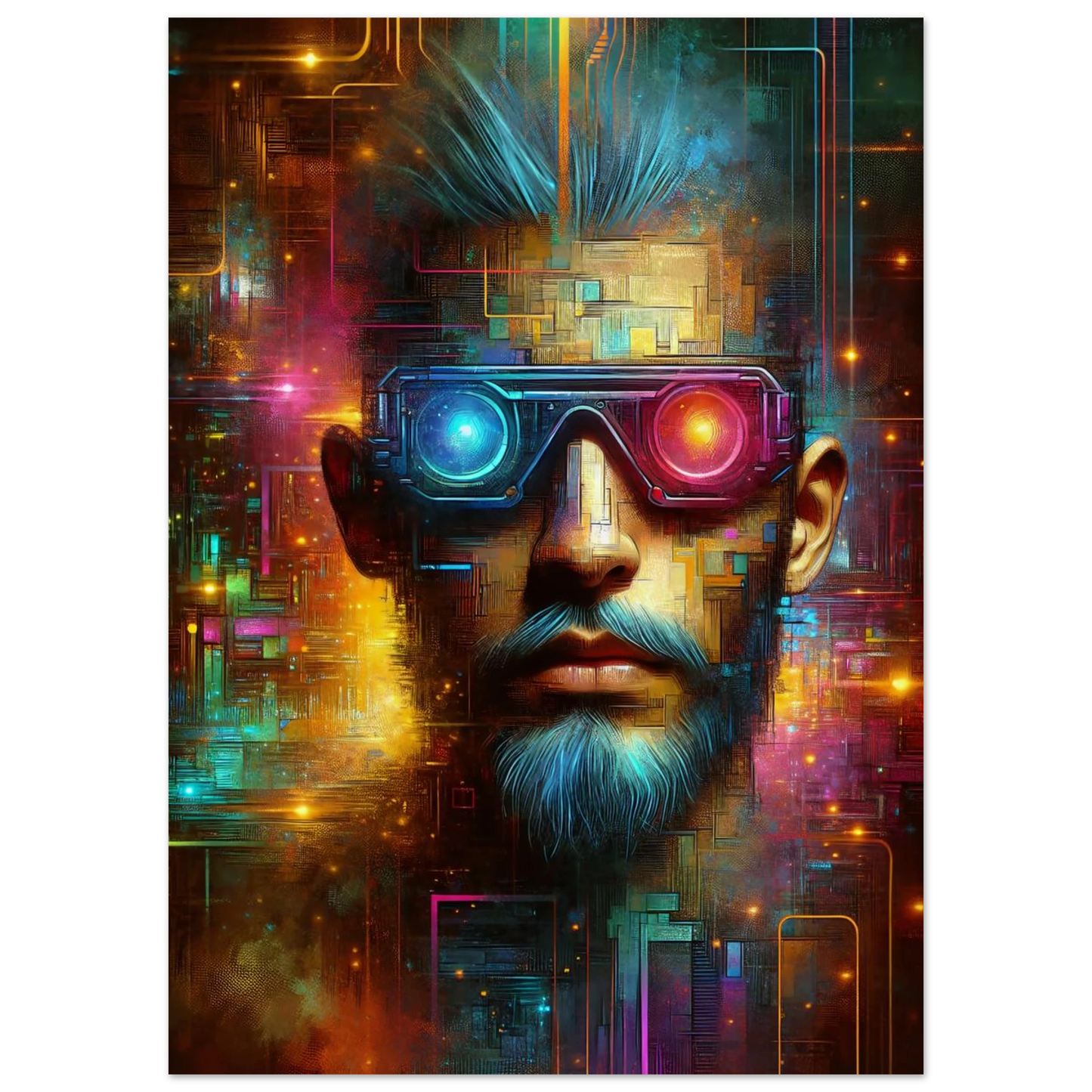 Poster Vakiart : Visage lumineux maquette