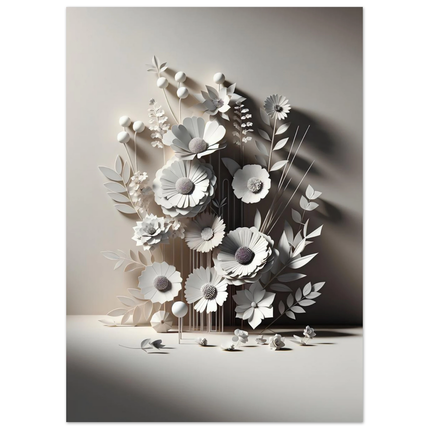Poster Vakiart : Fleurs en Douceur maquette