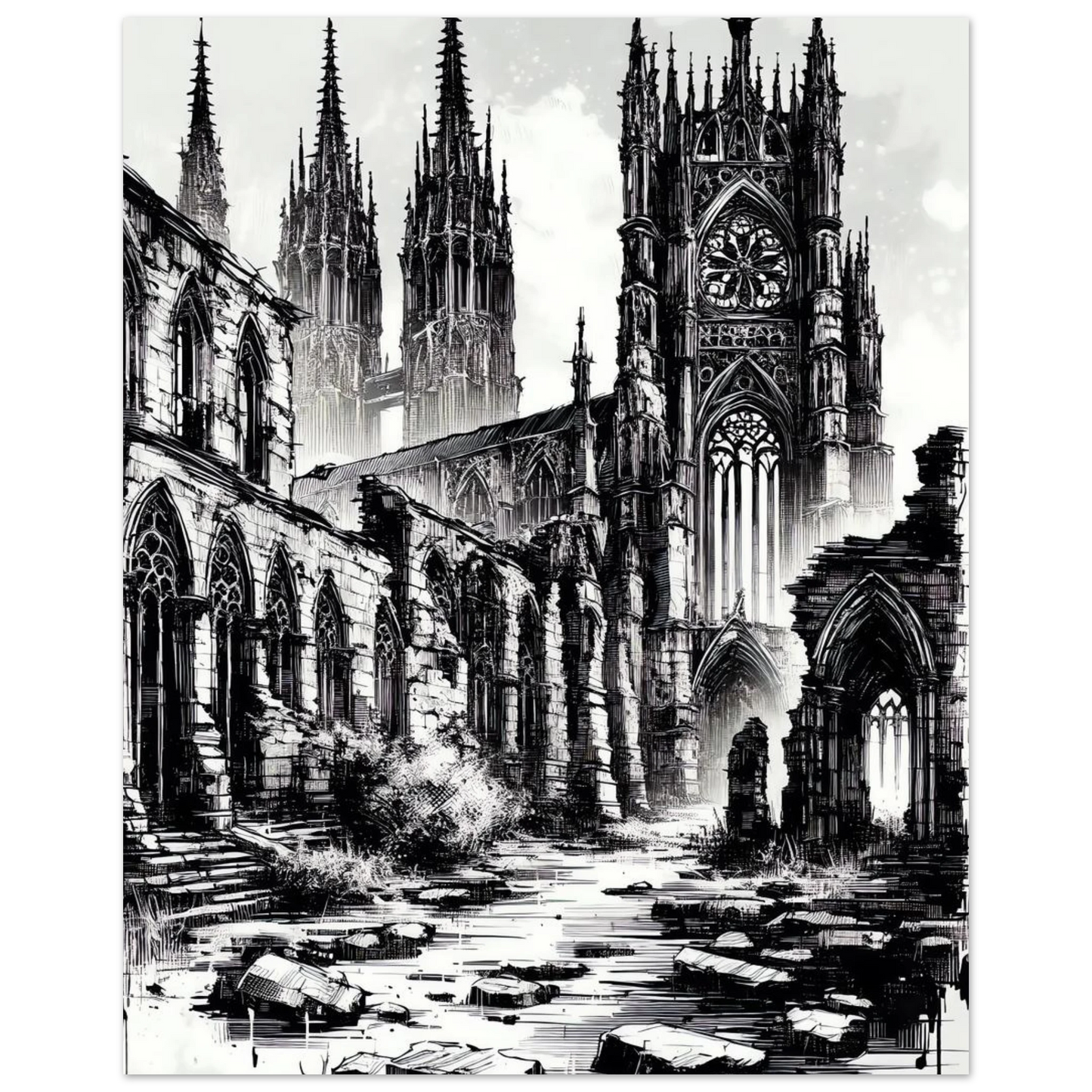 Poster Vakiart : Cathédrale Fantomatique maquette
