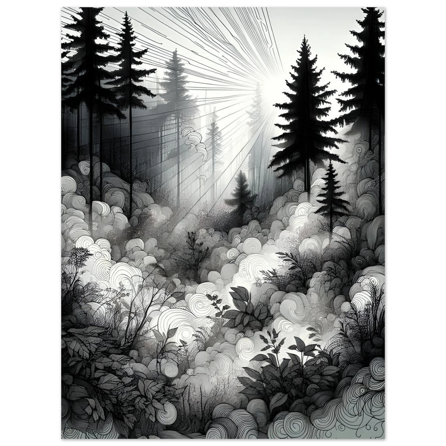 Affiche brume désenchantée