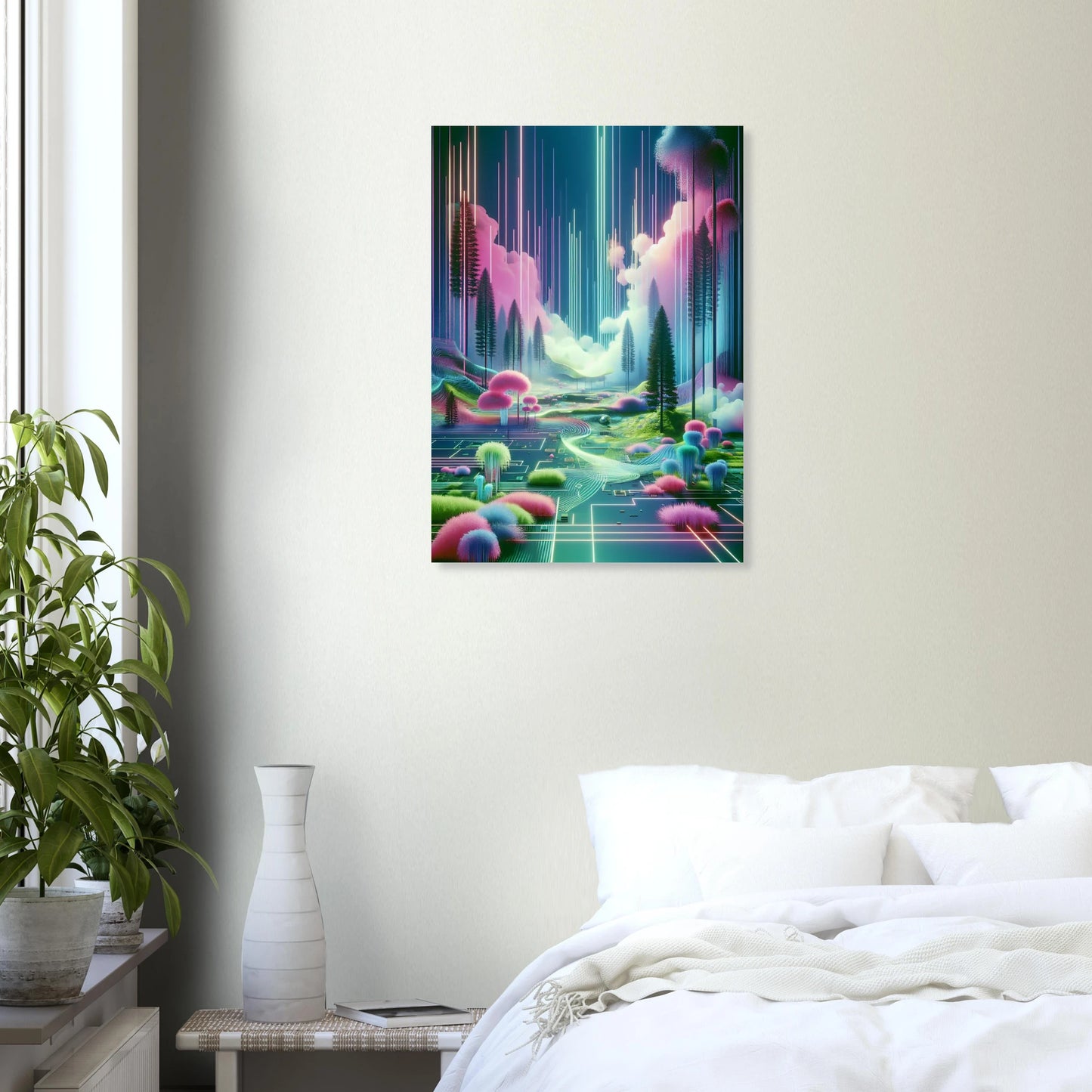 Affiche Vakiart : Forêt Néon maquette