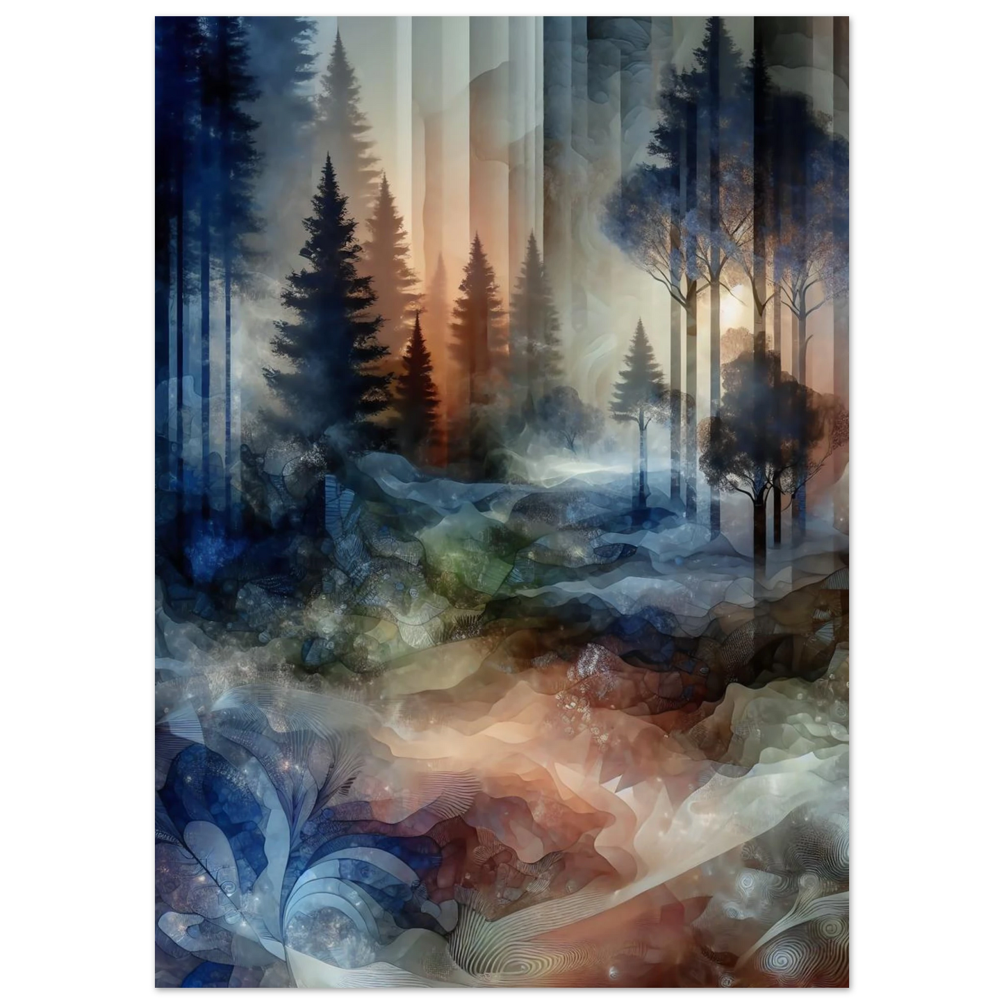 Affiche Vakiart : Brume Enchantée maquette