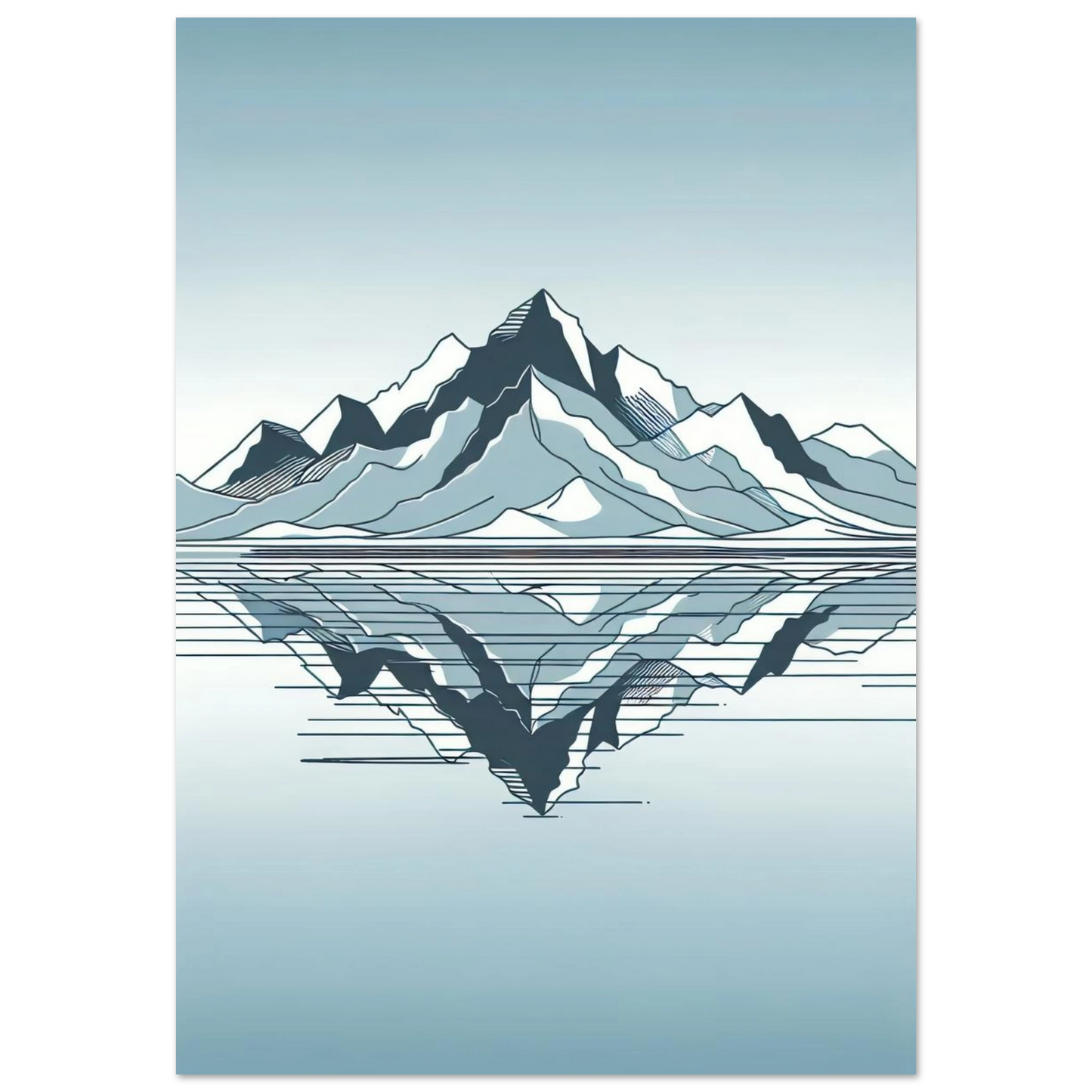 Poster Vakiart : Reflet Minimal maquette