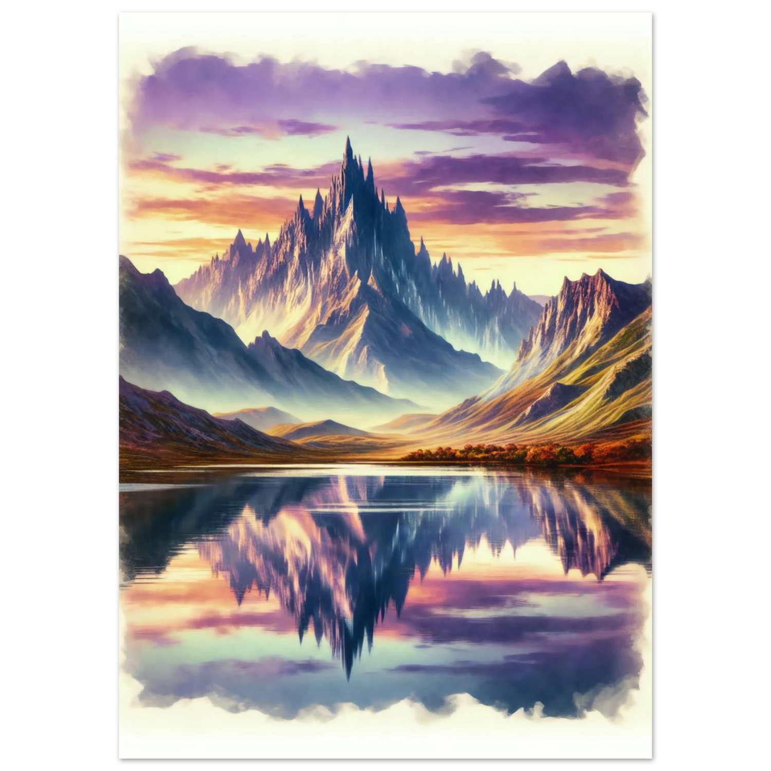 Poster Vakiart : Reflet des Cimes maquette