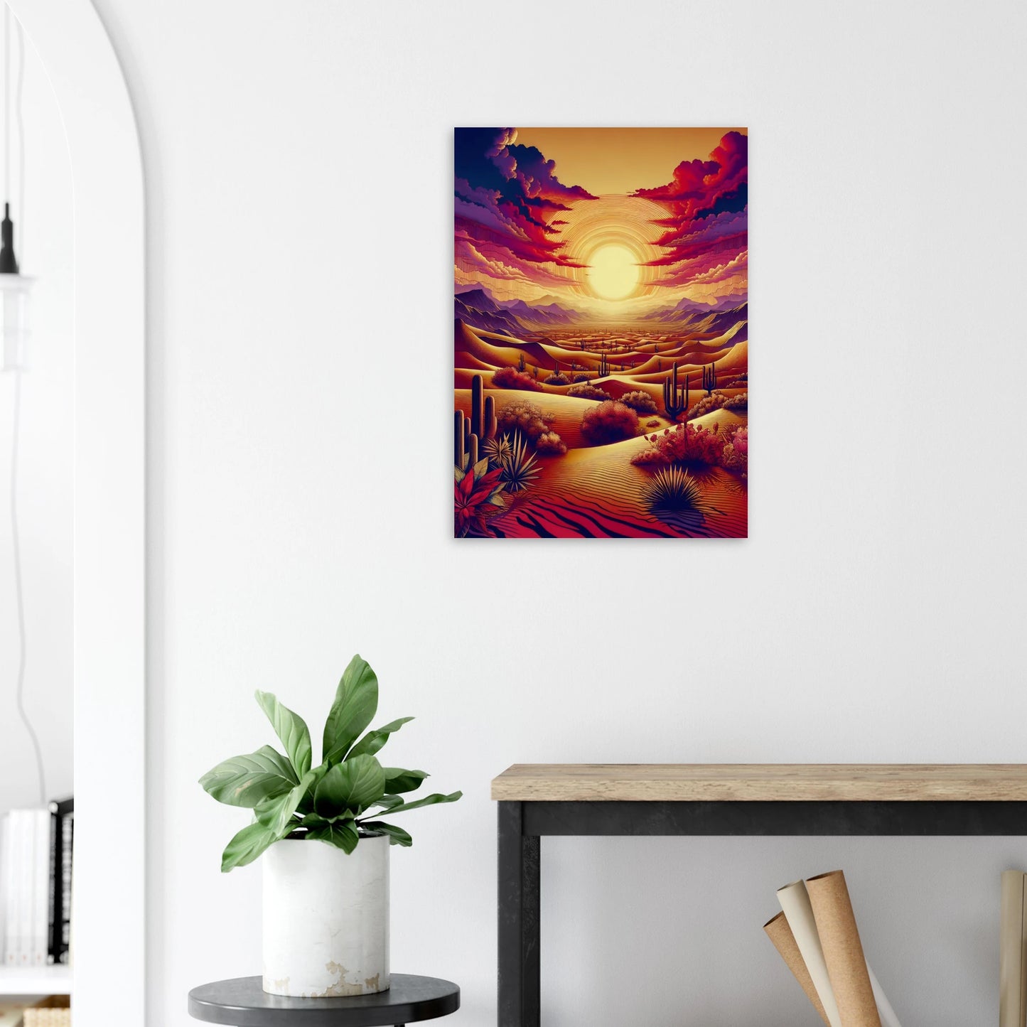 Affiche Vakiart : Soleil Écarlate maquette