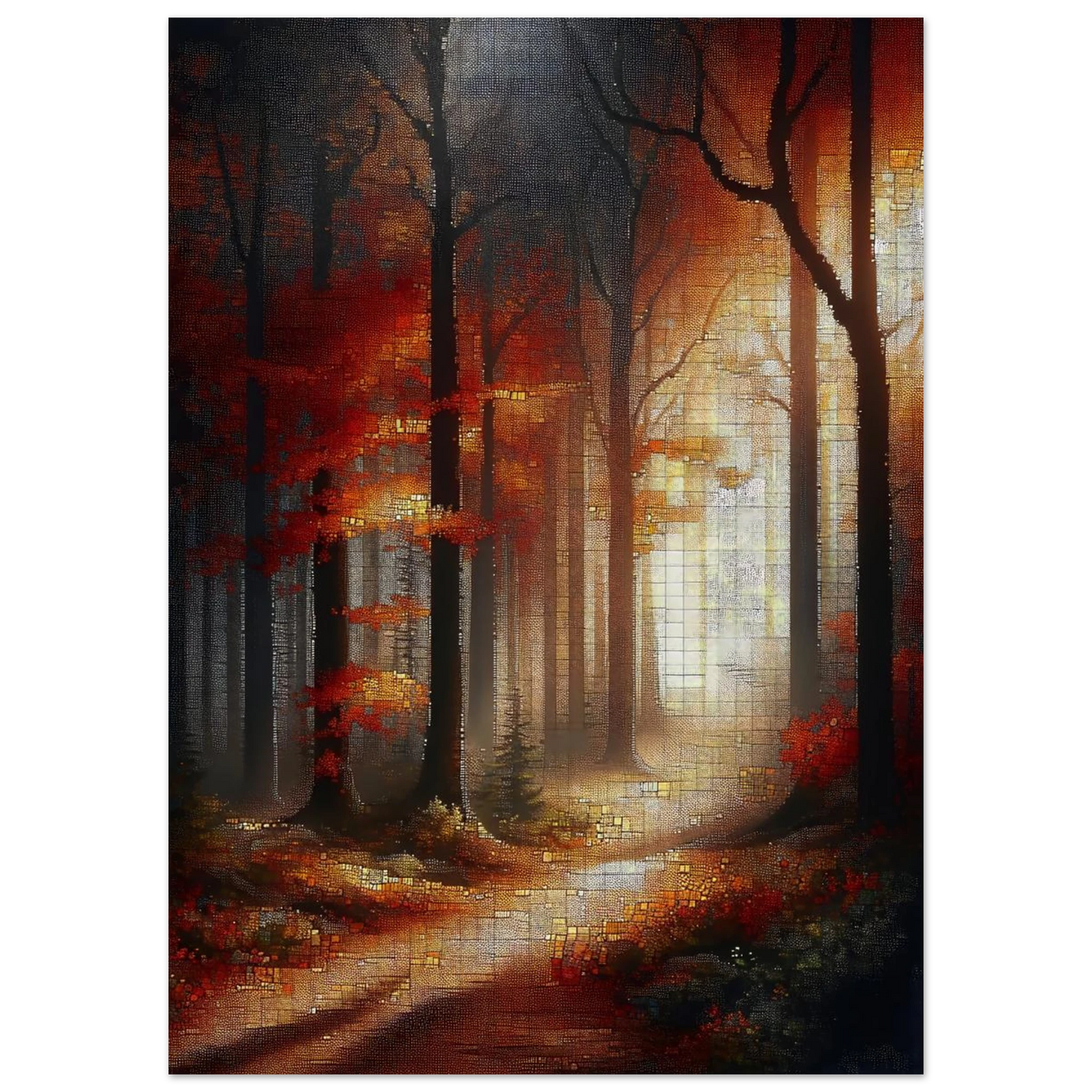 Affiche Vakiart : Automne Éthérée maquette