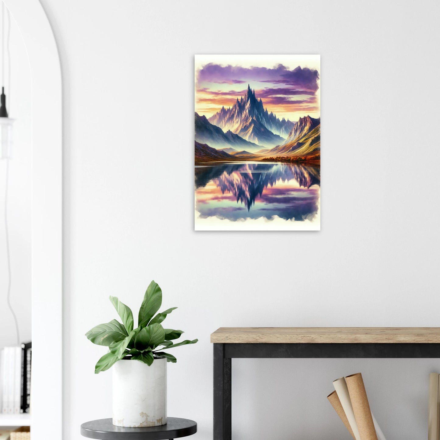 Affiche Vakiart : Reflet des Cimes maquette