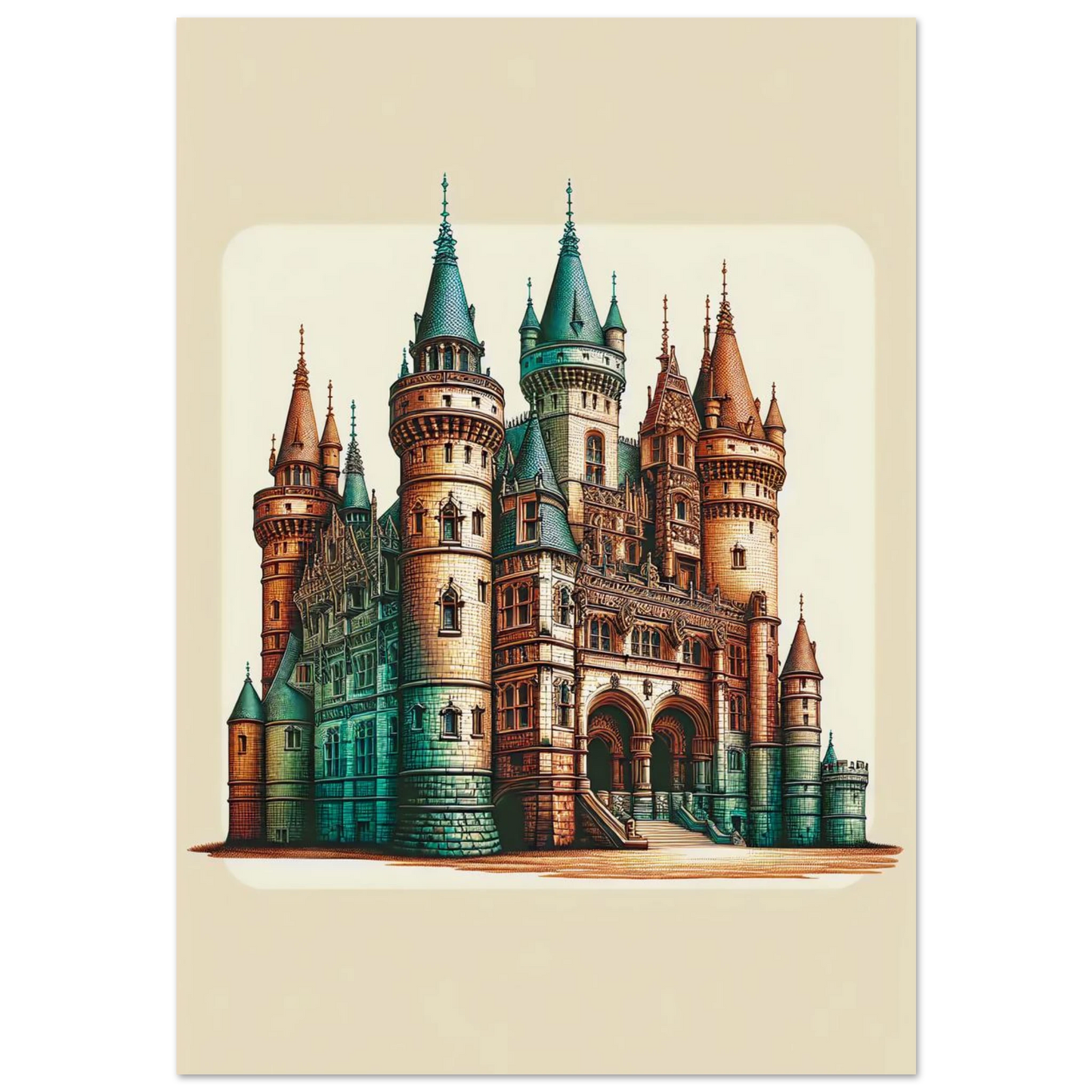 Poster Château Enchanté maquette