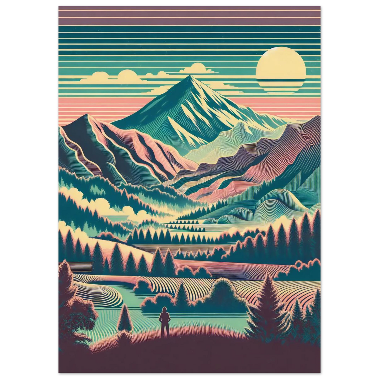 Affiche Émerveillement Vintage