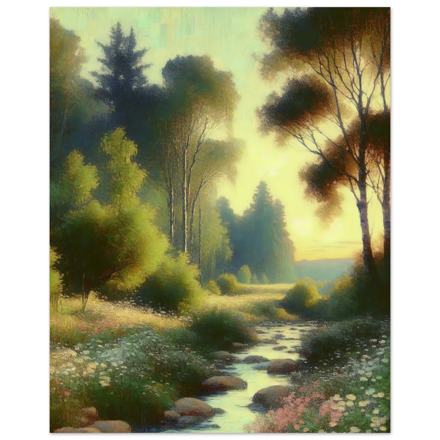Affiche Vakiart : Matin Douce maquette