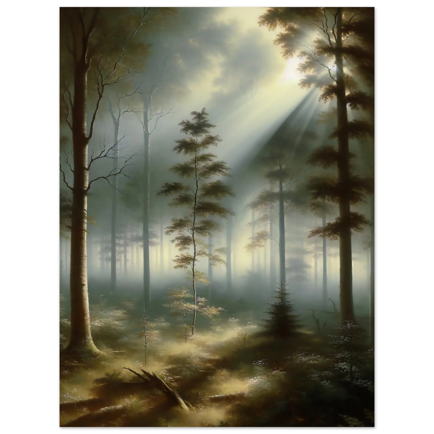 Affiche Forêt Mystique maquette