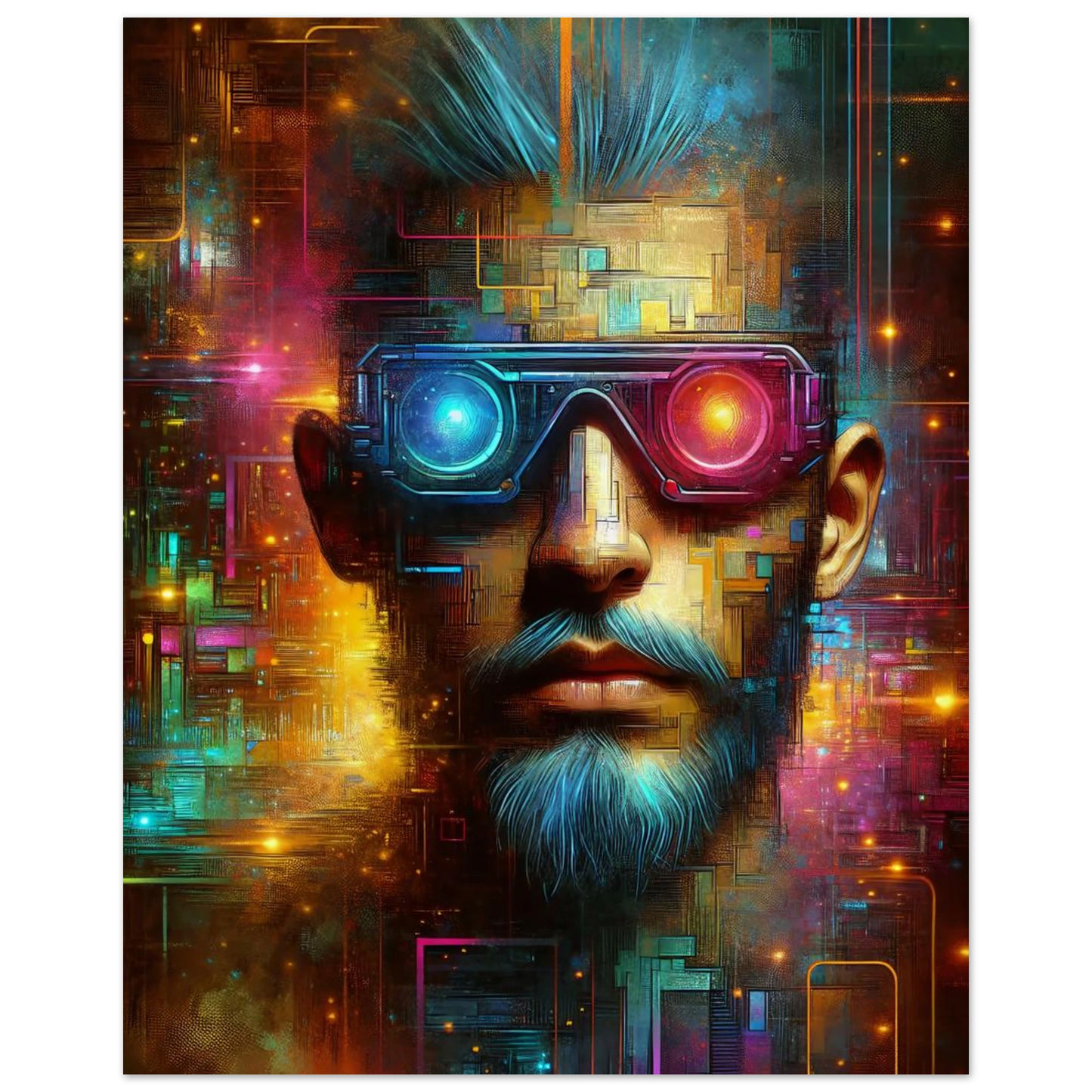 Poster Vakiart : Visage lumineux maquette