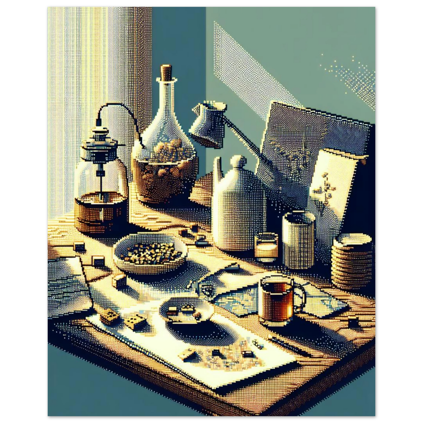 Affiche Vakiart : Mosaïque Quotidienne maquette