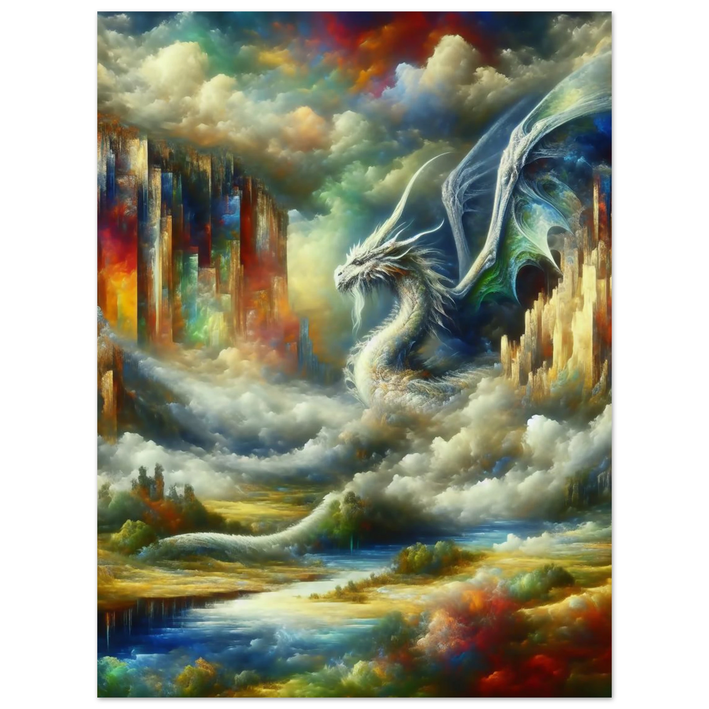 Affiche Dragon Blanc maquette
