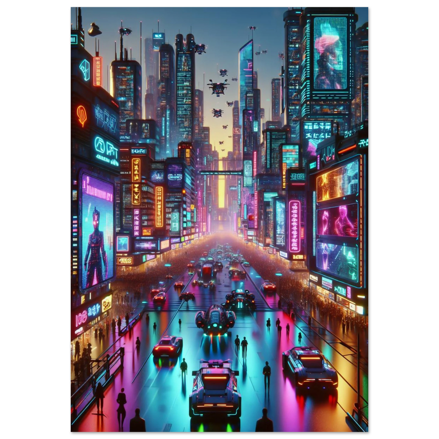 Poster Vakiart : Néon Urbain maquette