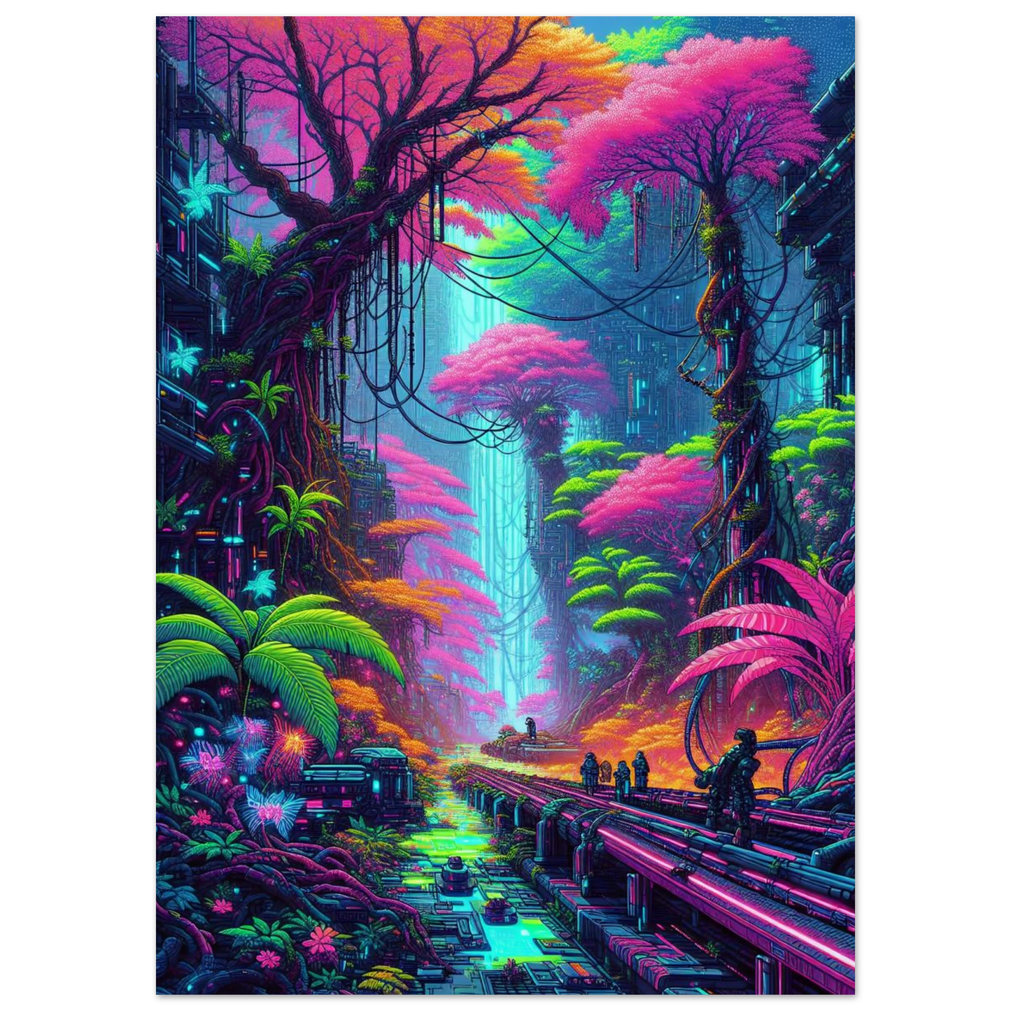 Poster Jungle Synthétique