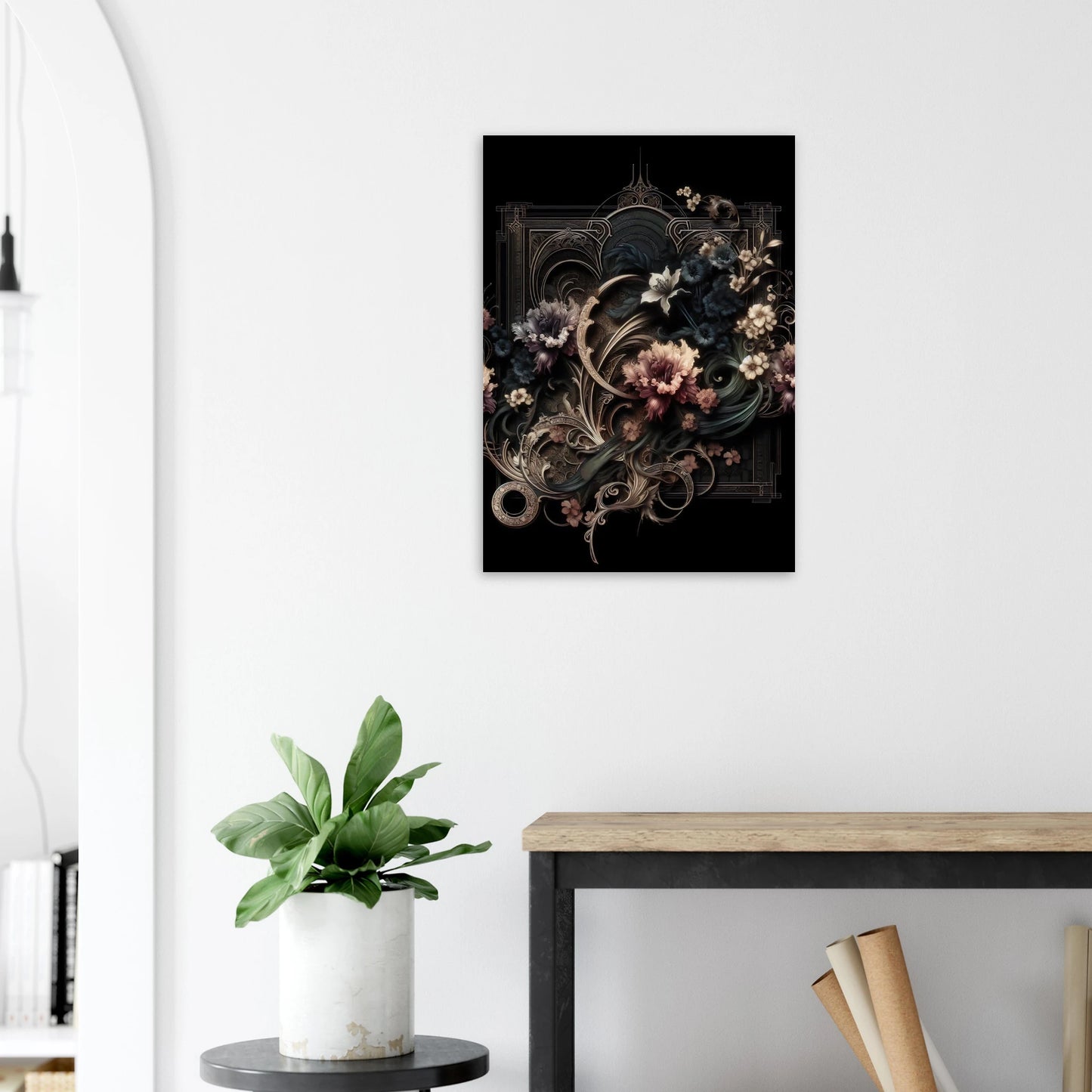 Affiche Vakiart : Fleurs Sombres maquette