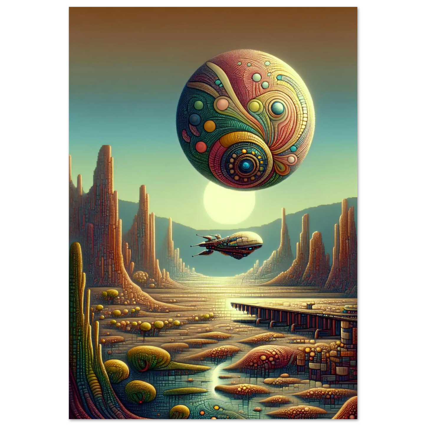 Affiche Vakiart : Rêve Galactique maquette