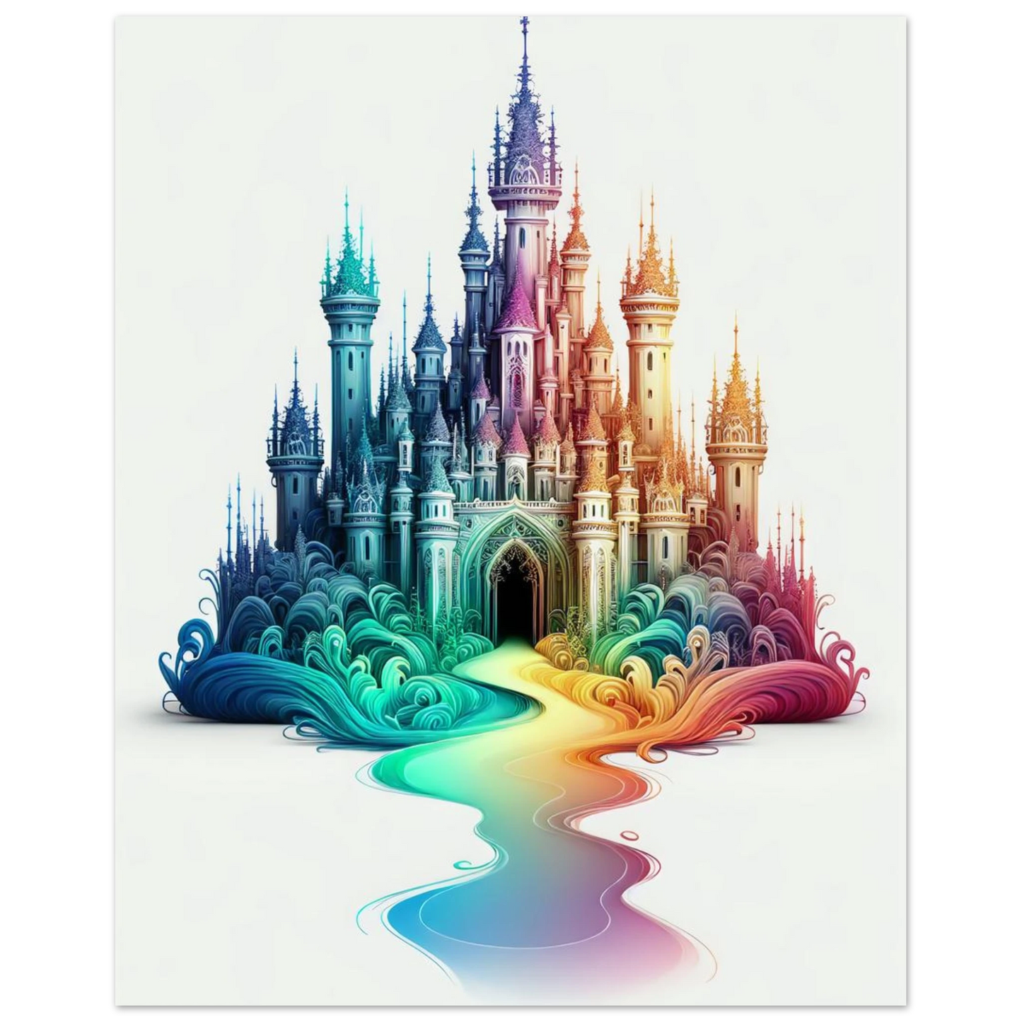 Affiche Vakiart : Château Évanescent maquette
