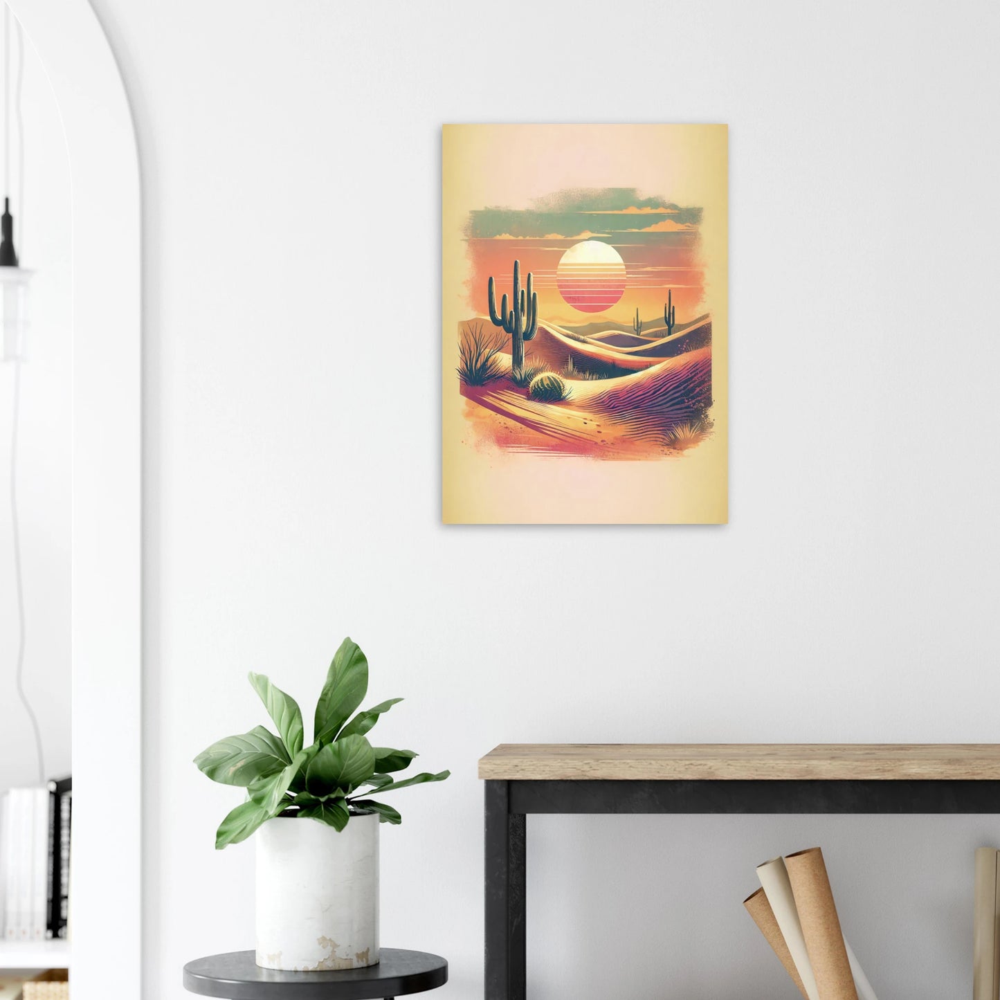 Affiche Vakiart : Crépuscule du Désert maquette