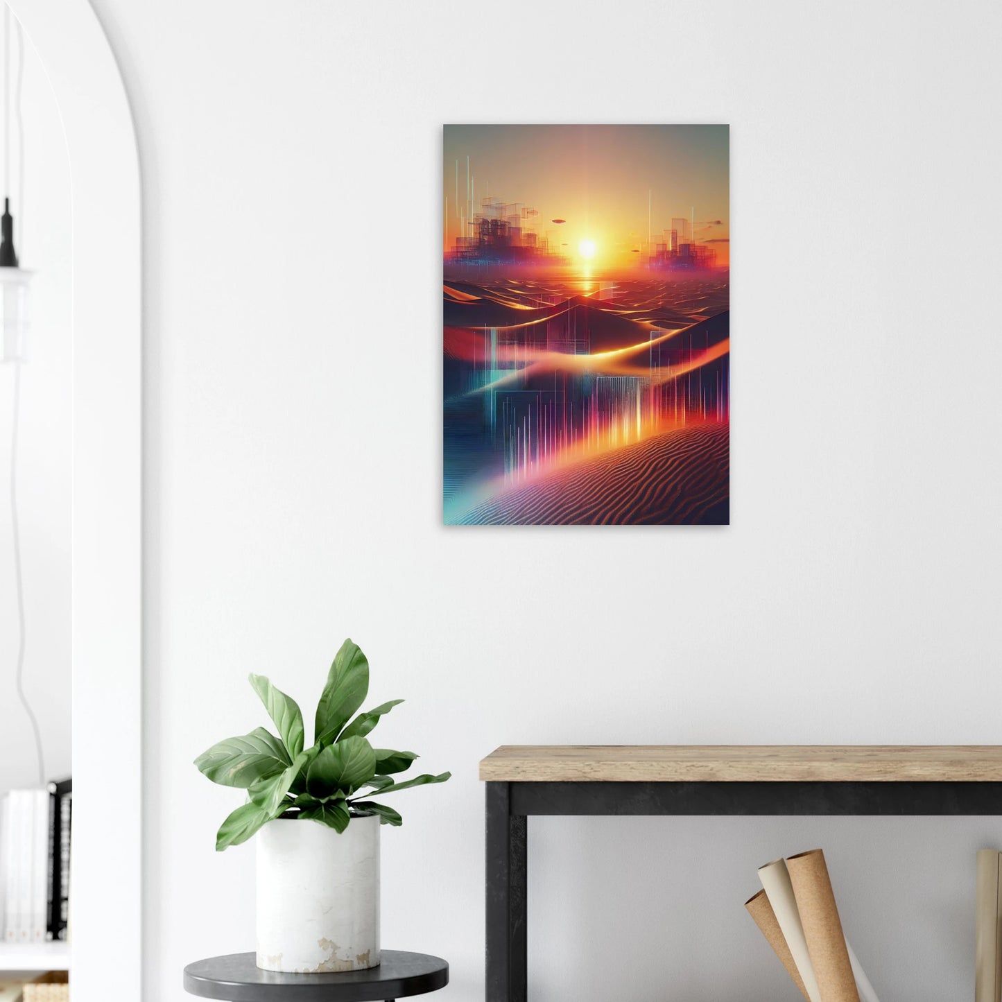 Affiche Vakiart : Soleil Éclaté maquette