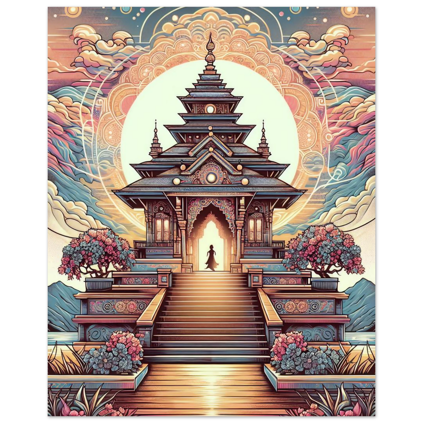 Poster Temple Enchanté maquette