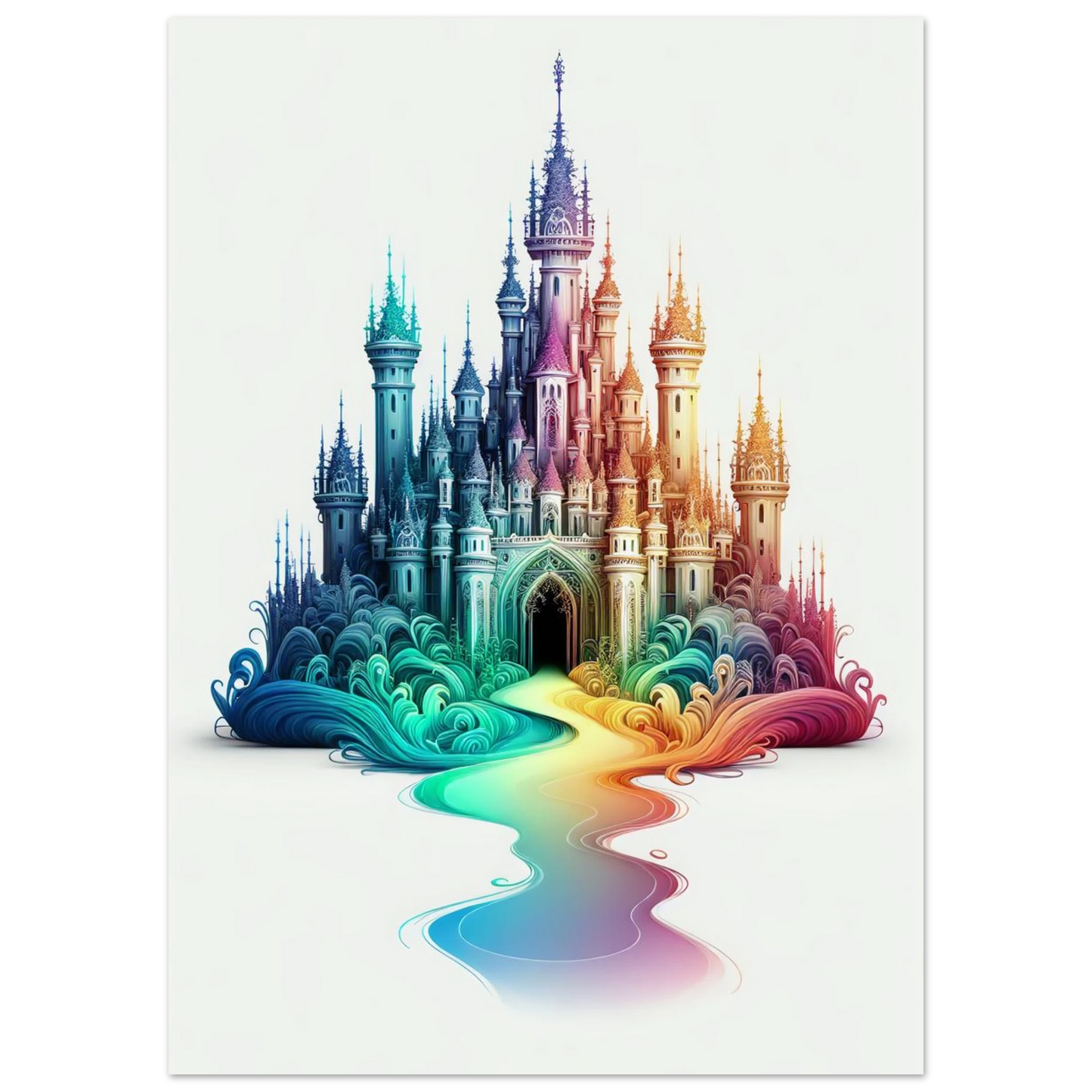 Affiche Vakiart : Château Évanescent maquette