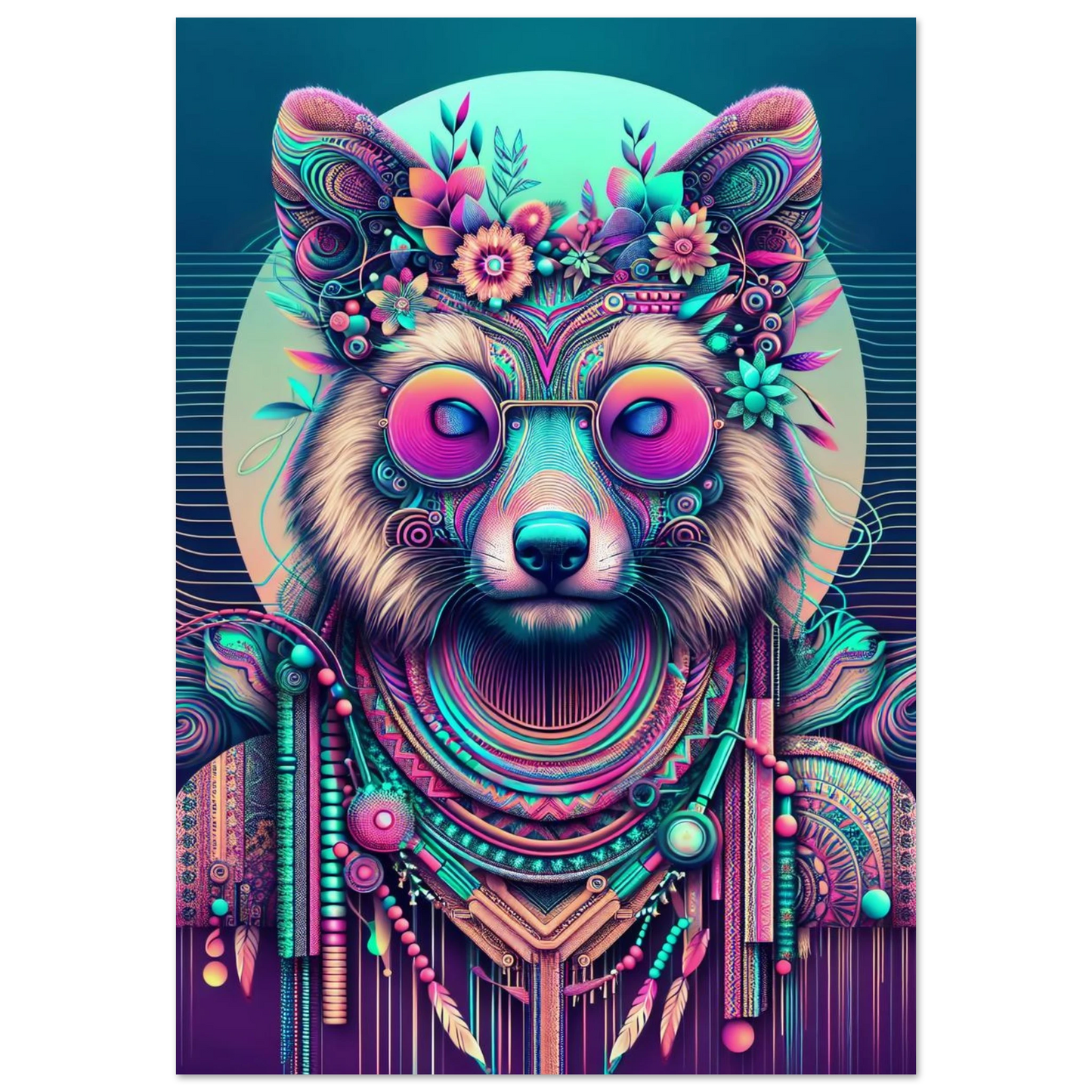 Affiche Vakiart : Renard Mystique maquette