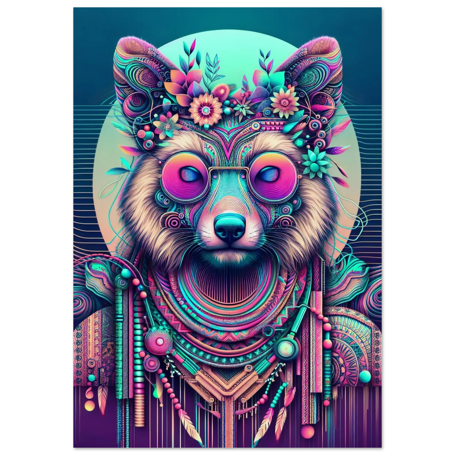 Affiche Vakiart : Renard Mystique maquette