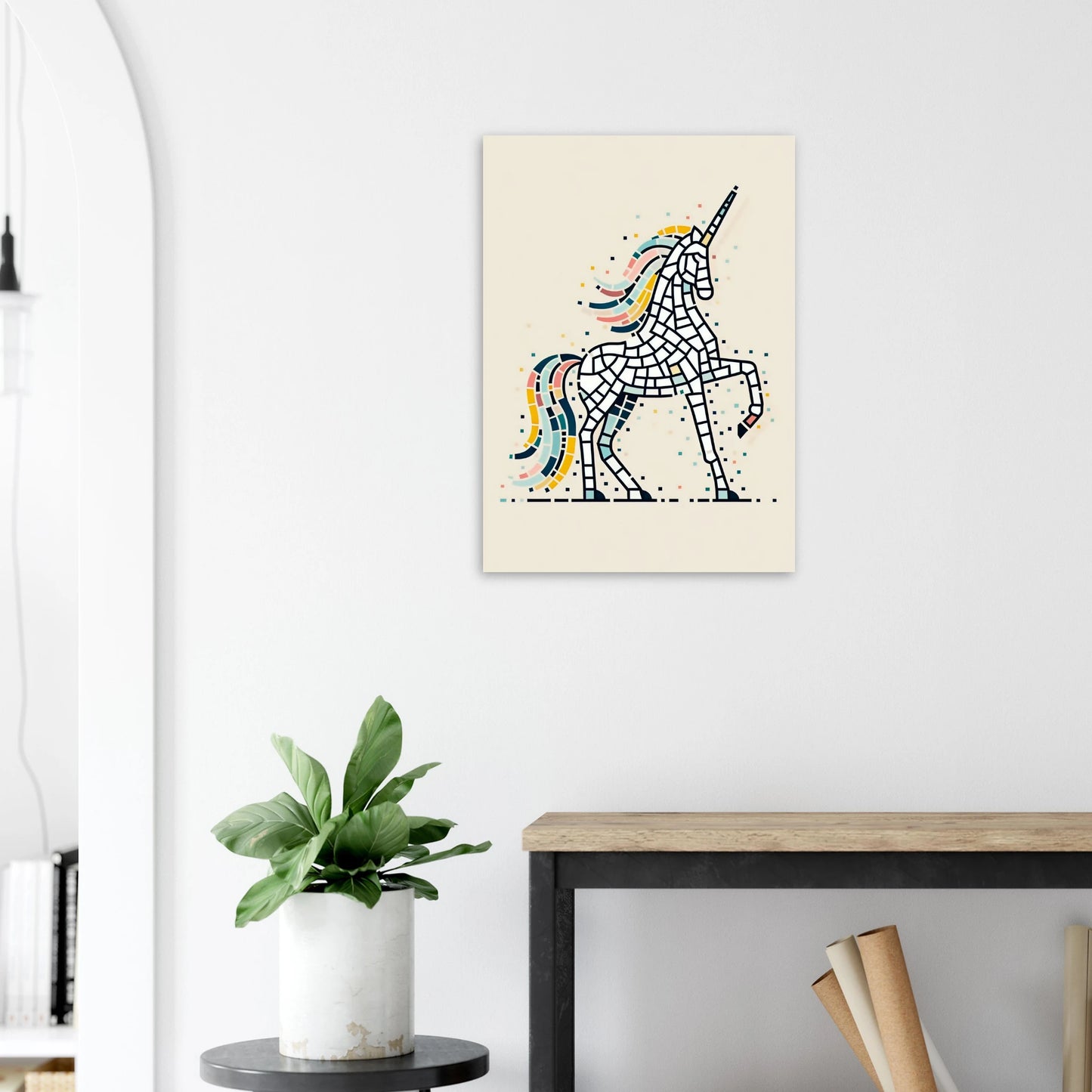 Poster Vakiart : Licorne Éclatante maquette