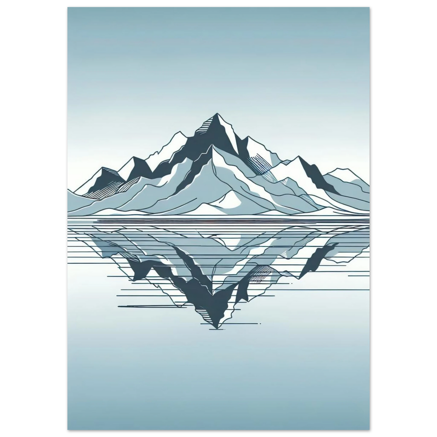 Poster Vakiart : Reflet Minimal maquette