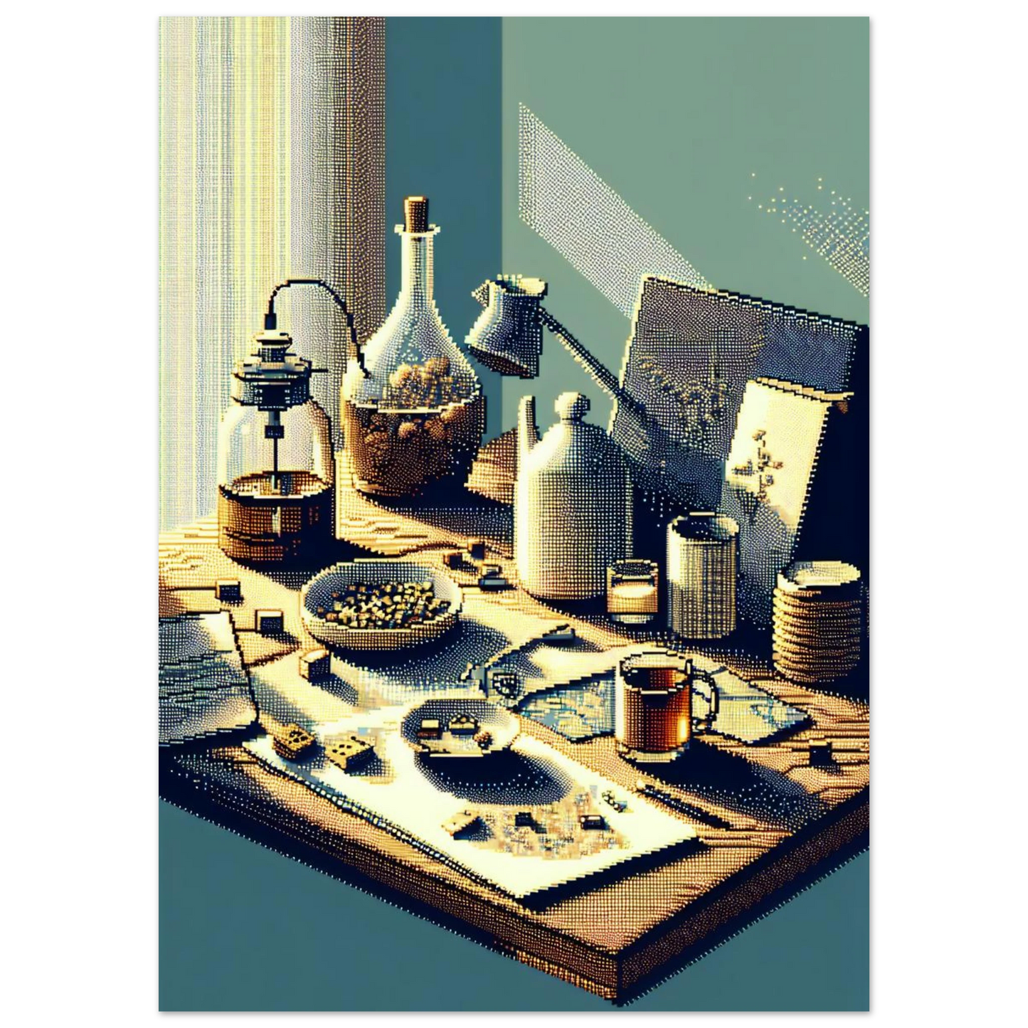Affiche Vakiart : Mosaïque Quotidienne maquette