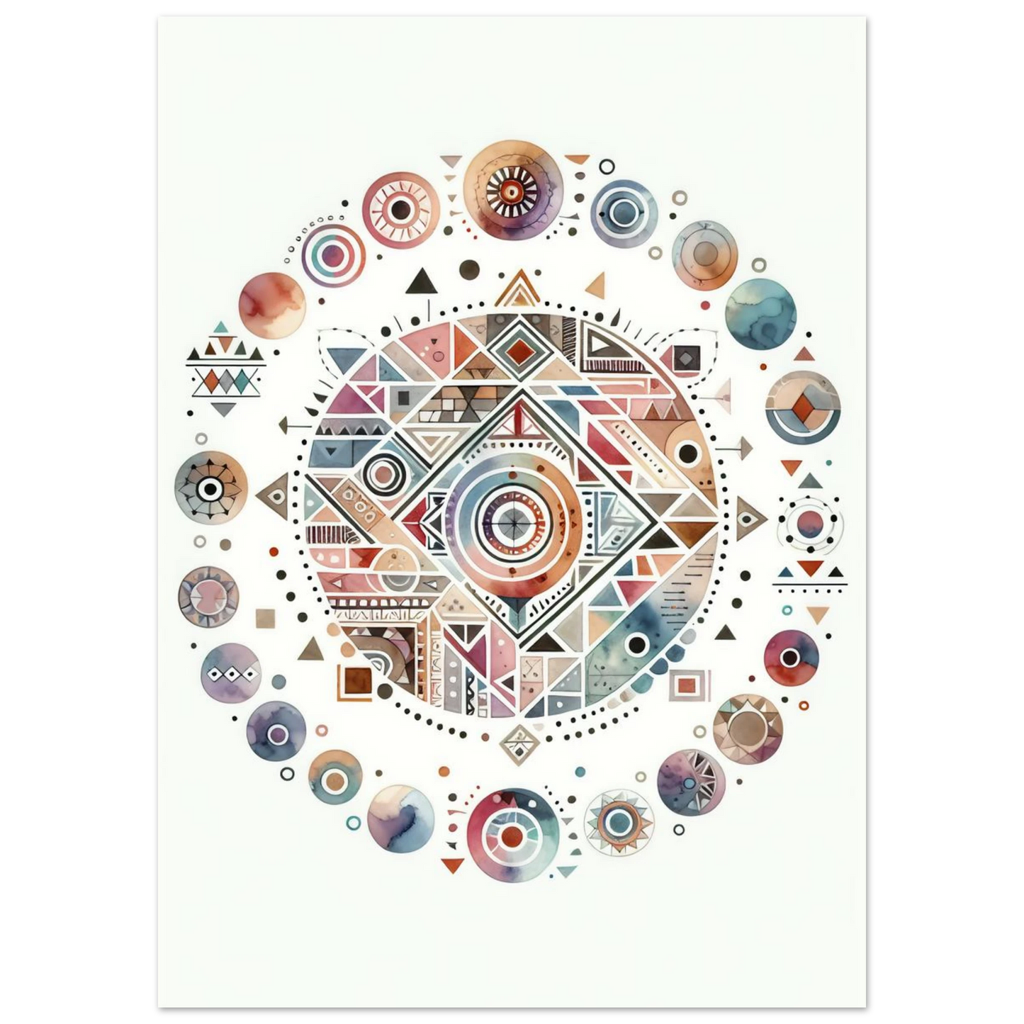 Affiche Vakiart : Éclats Pastel maquette