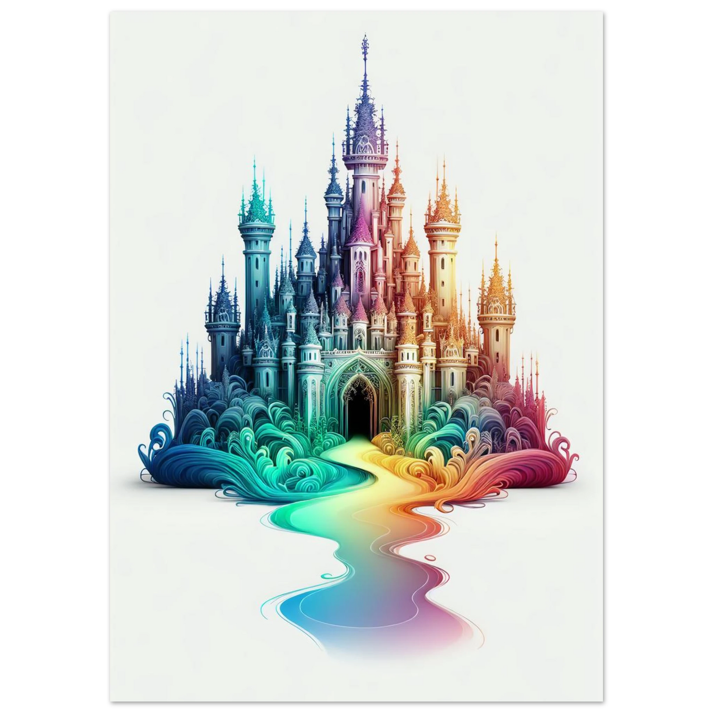 Affiche Vakiart : Château Évanescent maquette