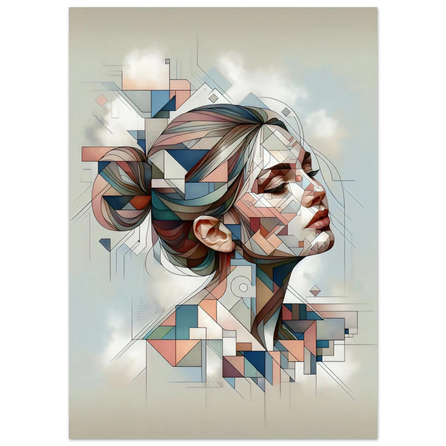 Poster Rêve Cubiste