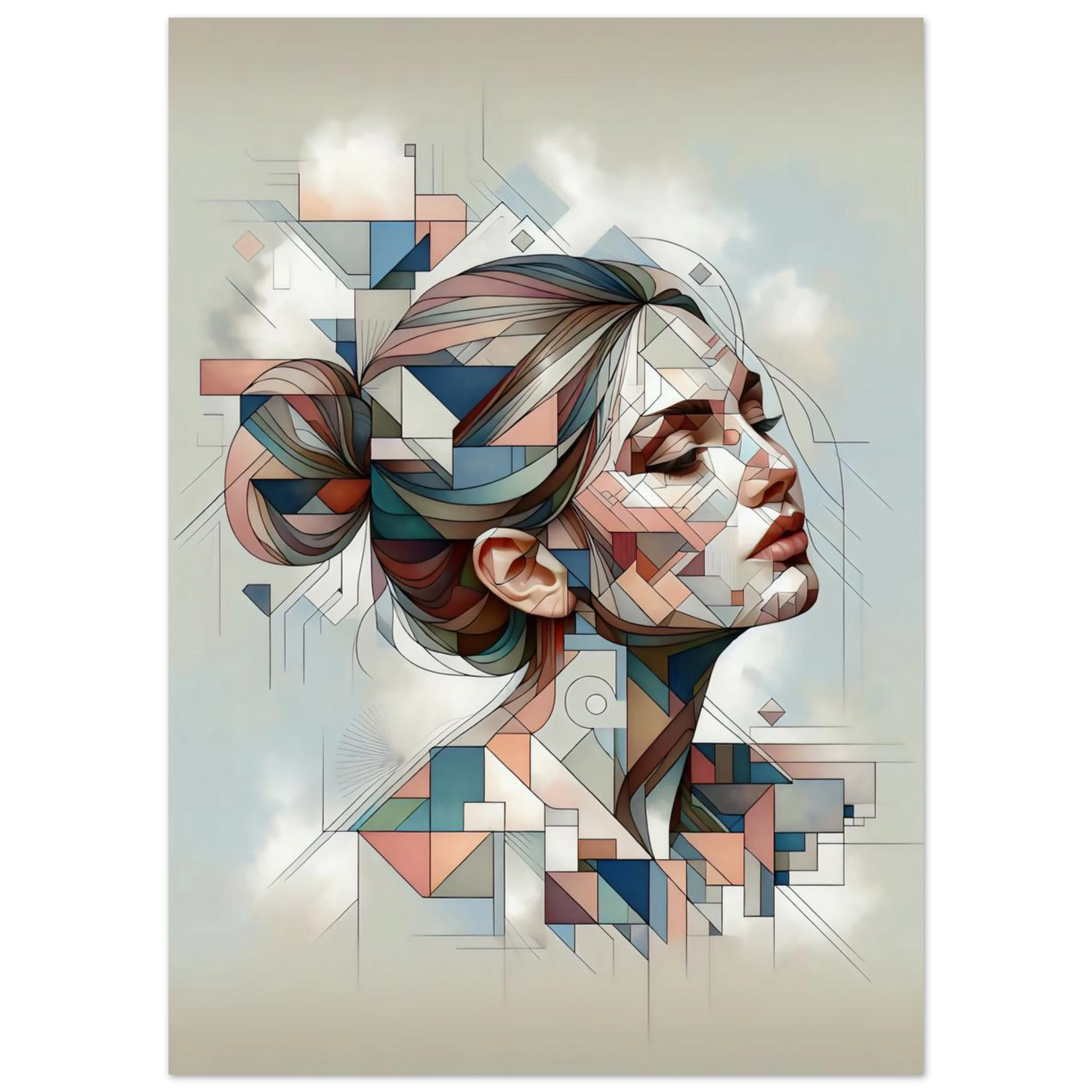 Poster Rêve Cubiste