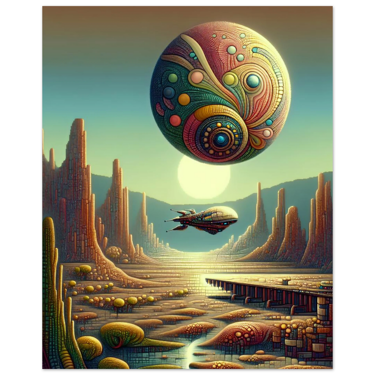 Affiche Vakiart : Rêve Galactique maquette