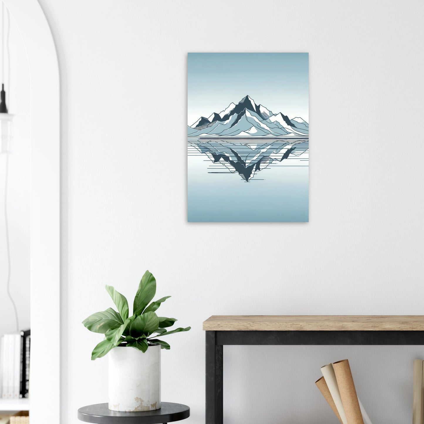 Poster Vakiart : Reflet Minimal maquette