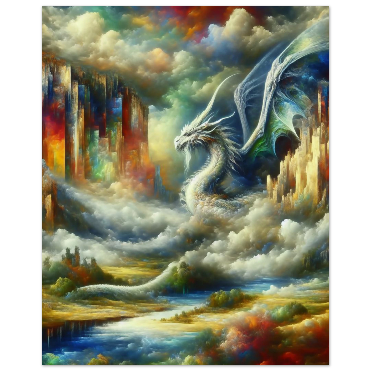 Affiche Dragon Blanc maquette