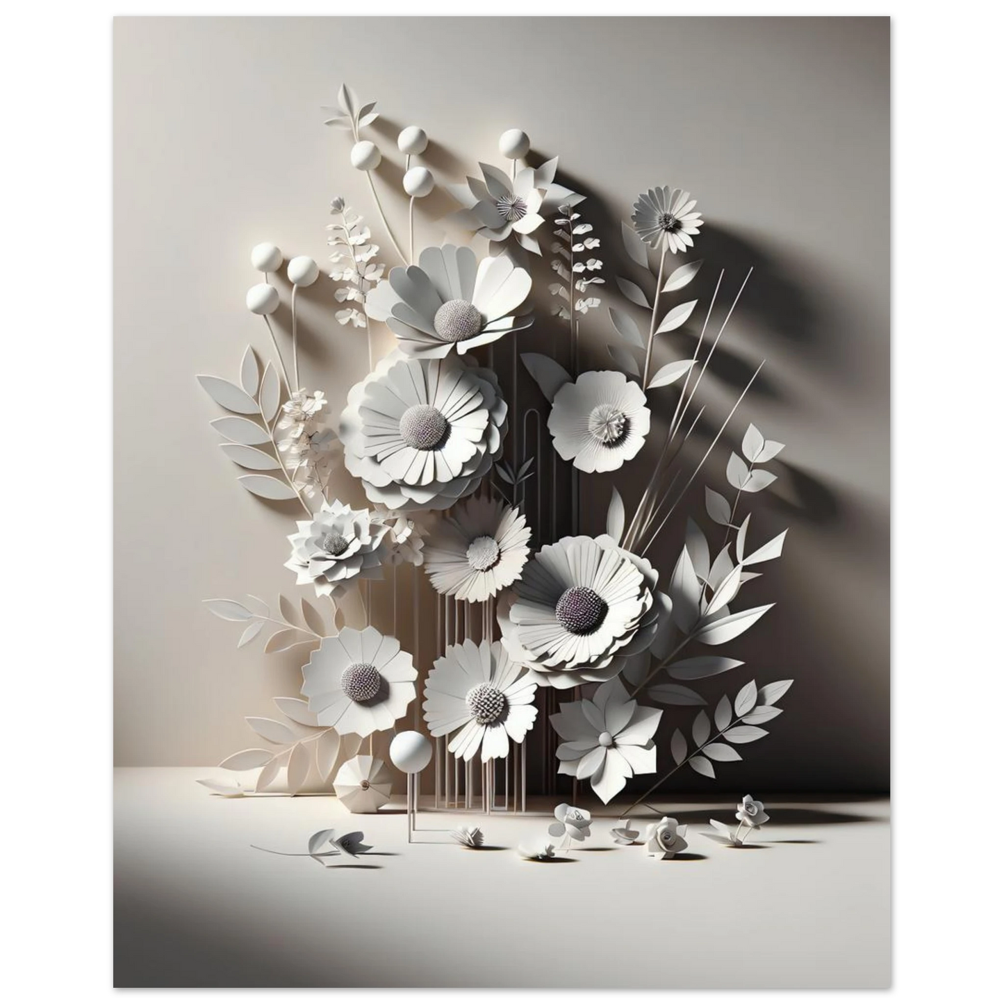Affiche Vakiart : Fleurs en Douceur maquette