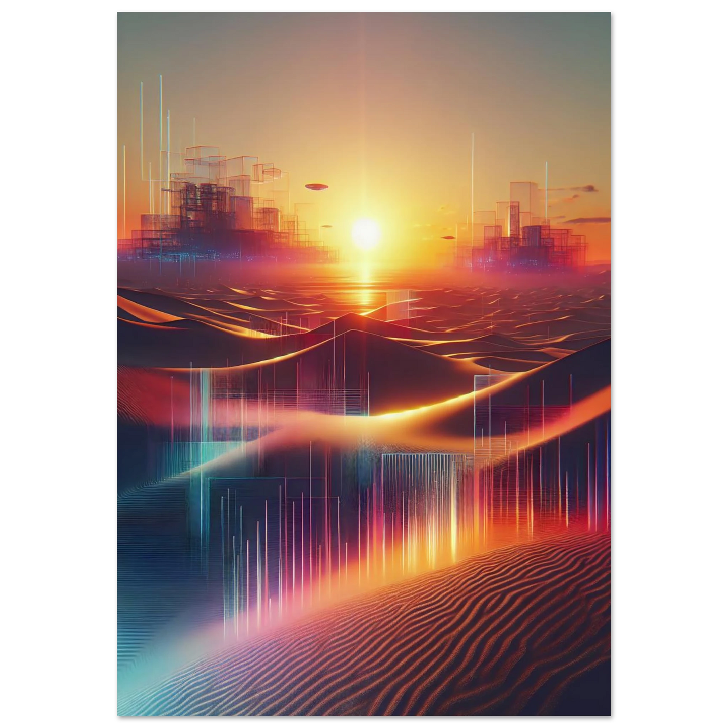 Affiche Vakiart : Soleil Éclaté maquette
