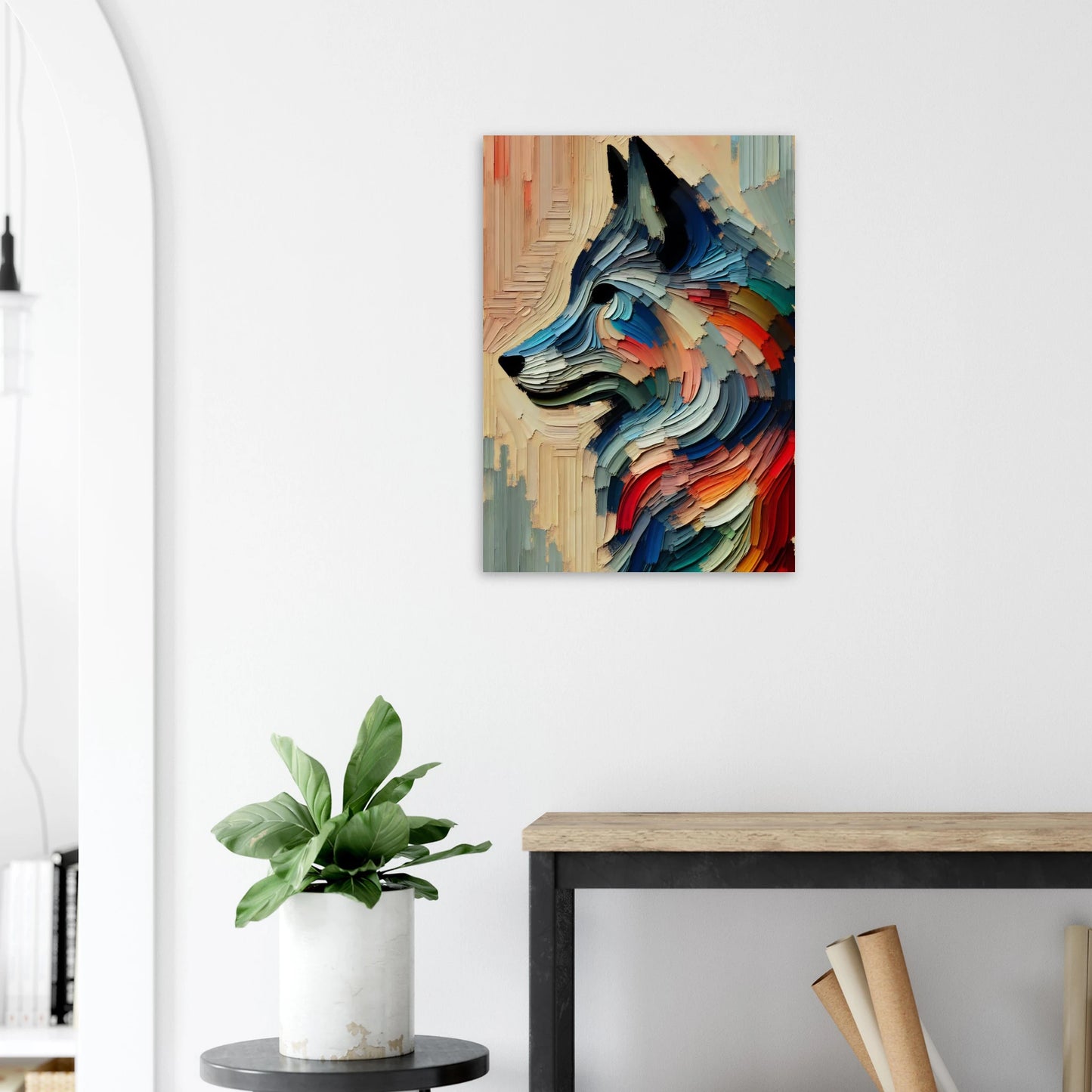 Affiche Vakiart : Loup Éclectique maquette