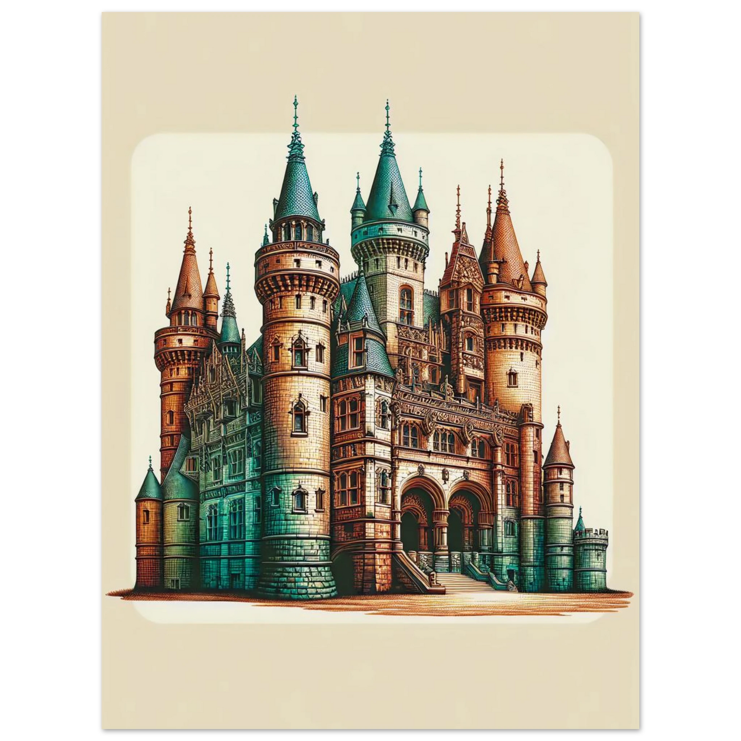 Affiche Château Enchanté maquette
