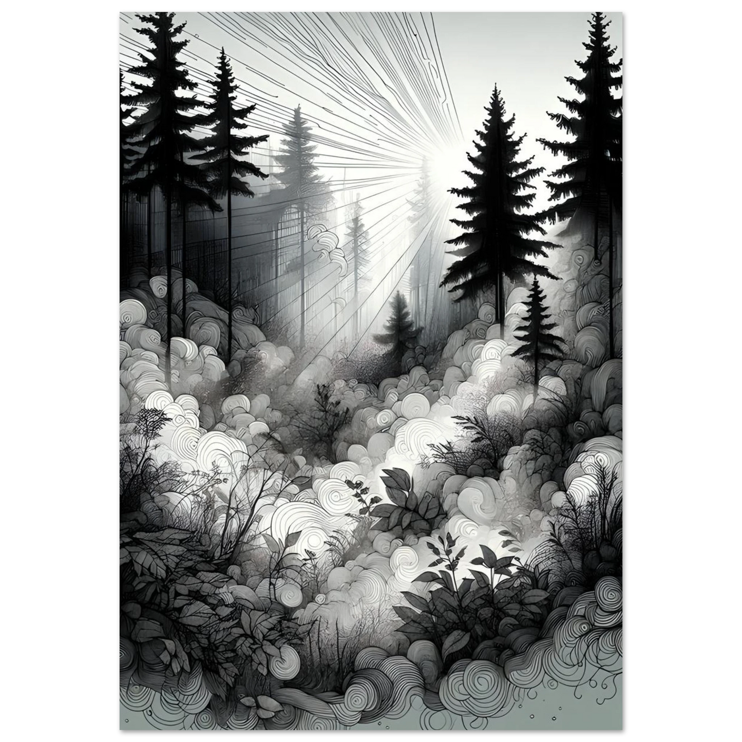 Affiche brume désenchantée