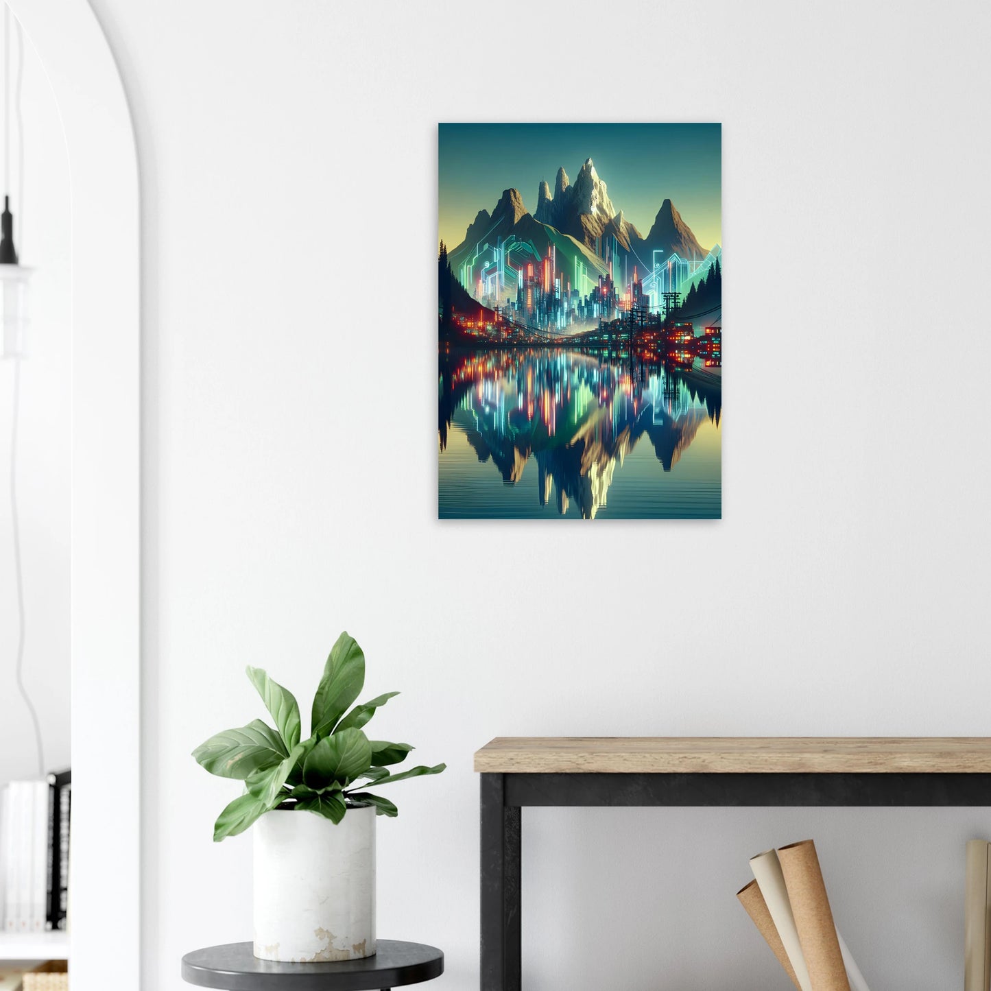 Affiche Vakiart : Reflet futuriste maquette