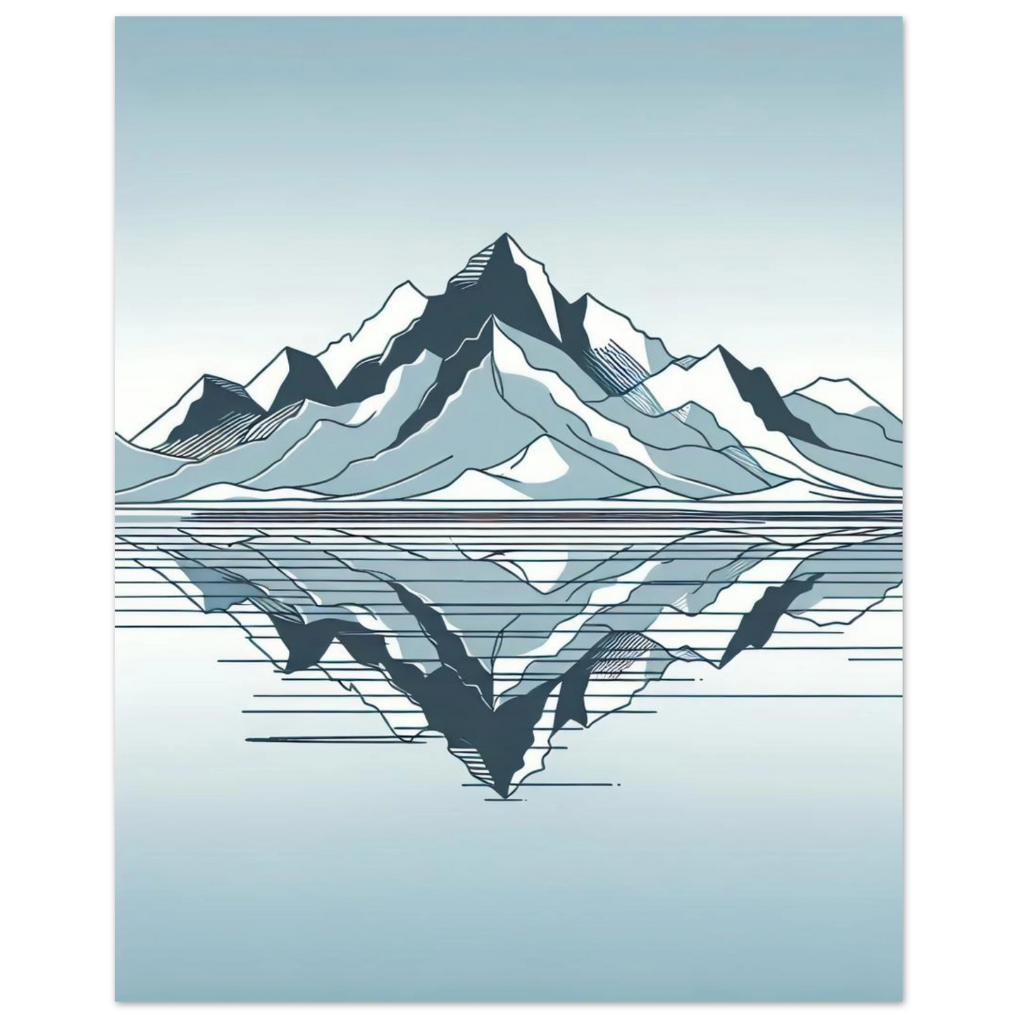 Affiche Vakiart : Reflet Minimal maquette