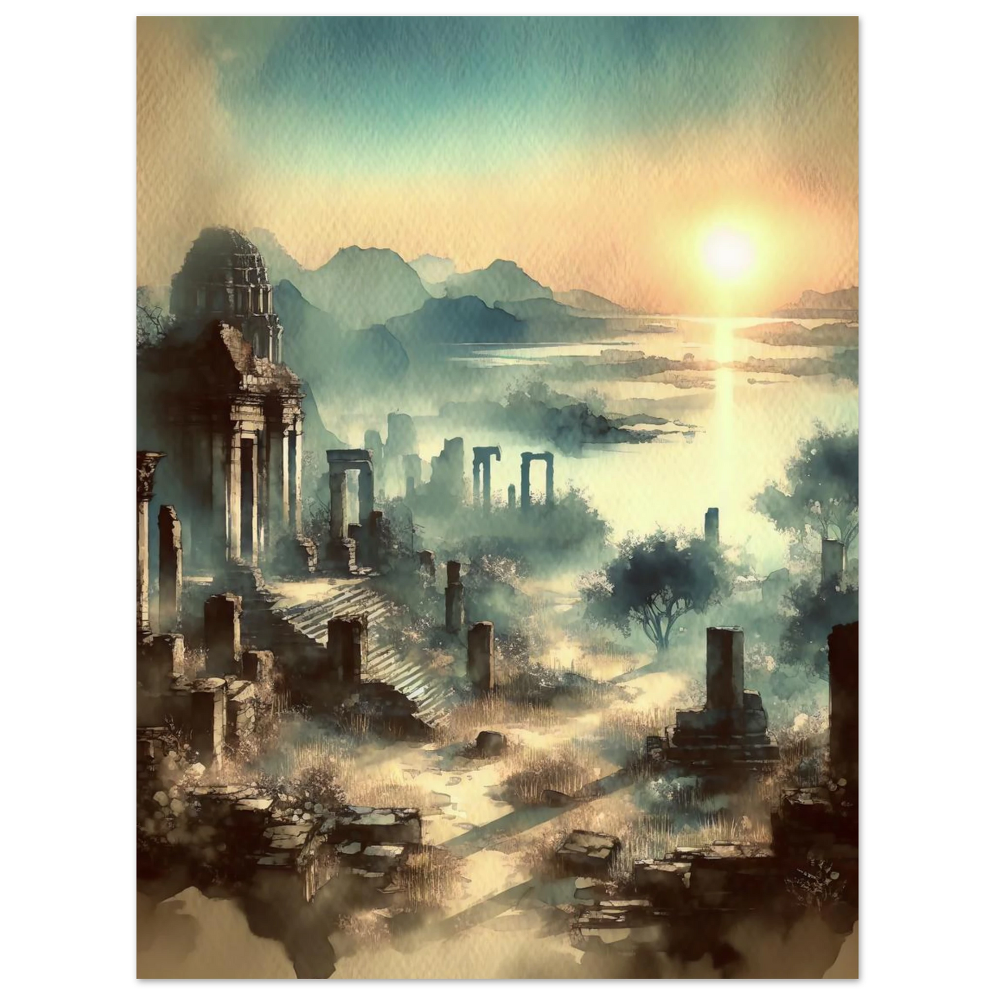 Affiche Ruines Mystiques maquette
