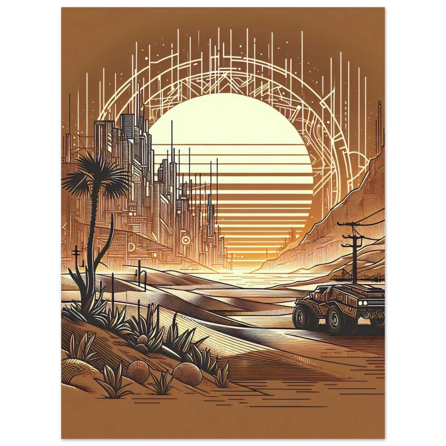 Poster Sérénité Nocturne