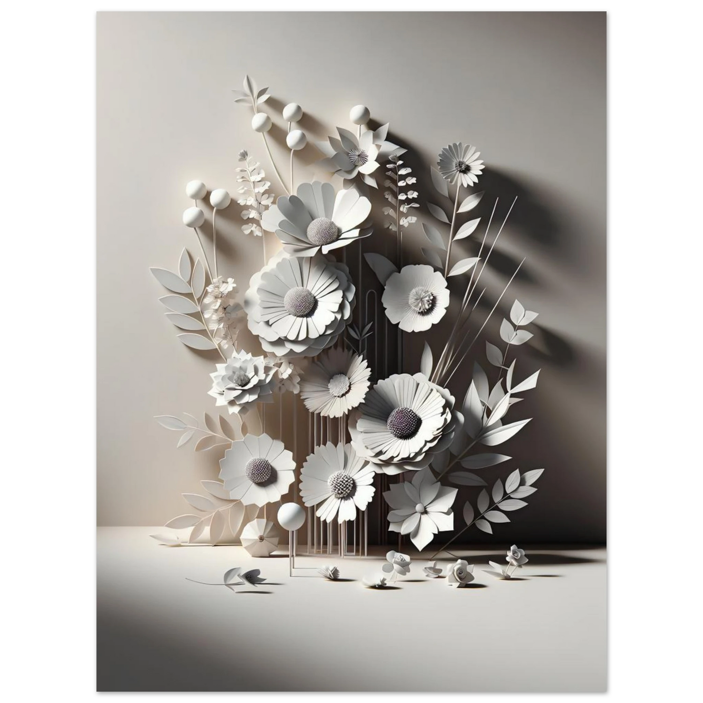 Poster Vakiart : Fleurs en Douceur maquette